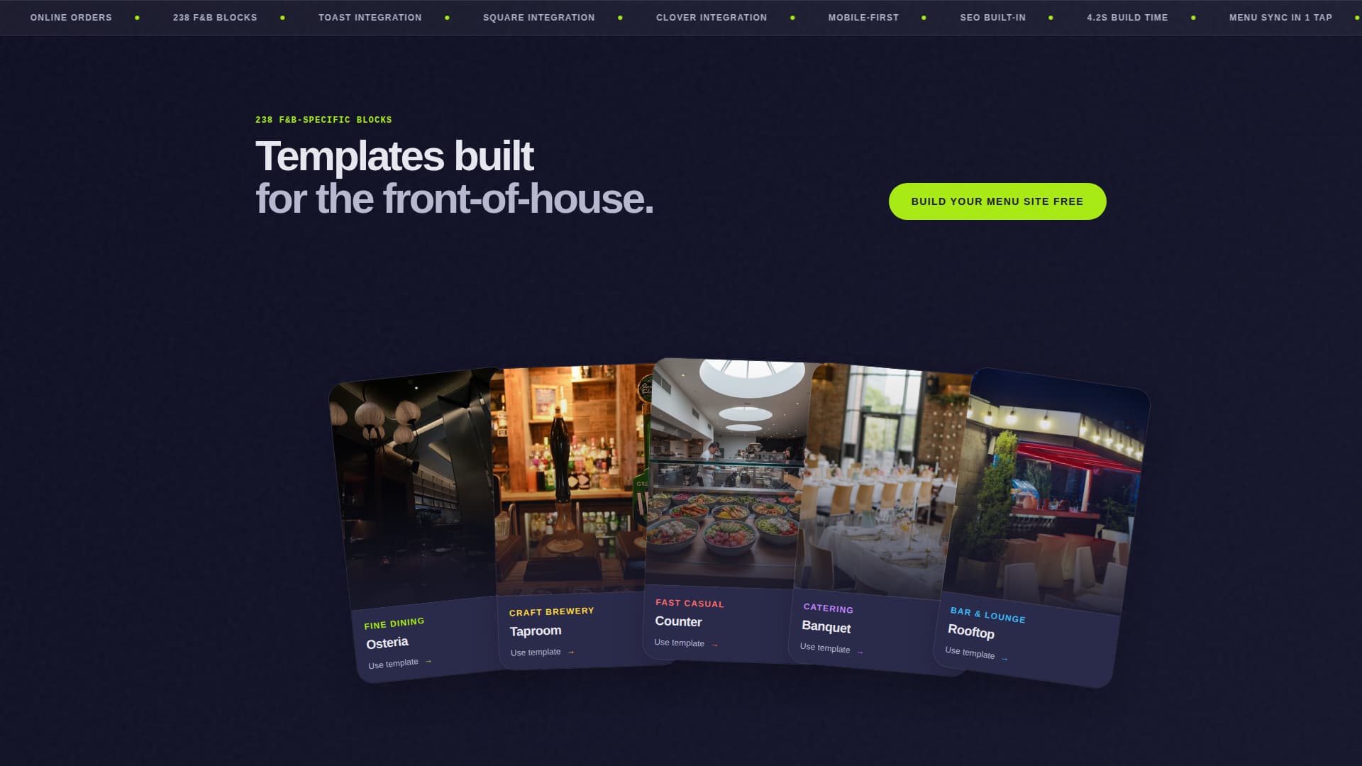 Serve - Dynamic Restaurant Landing Page Template