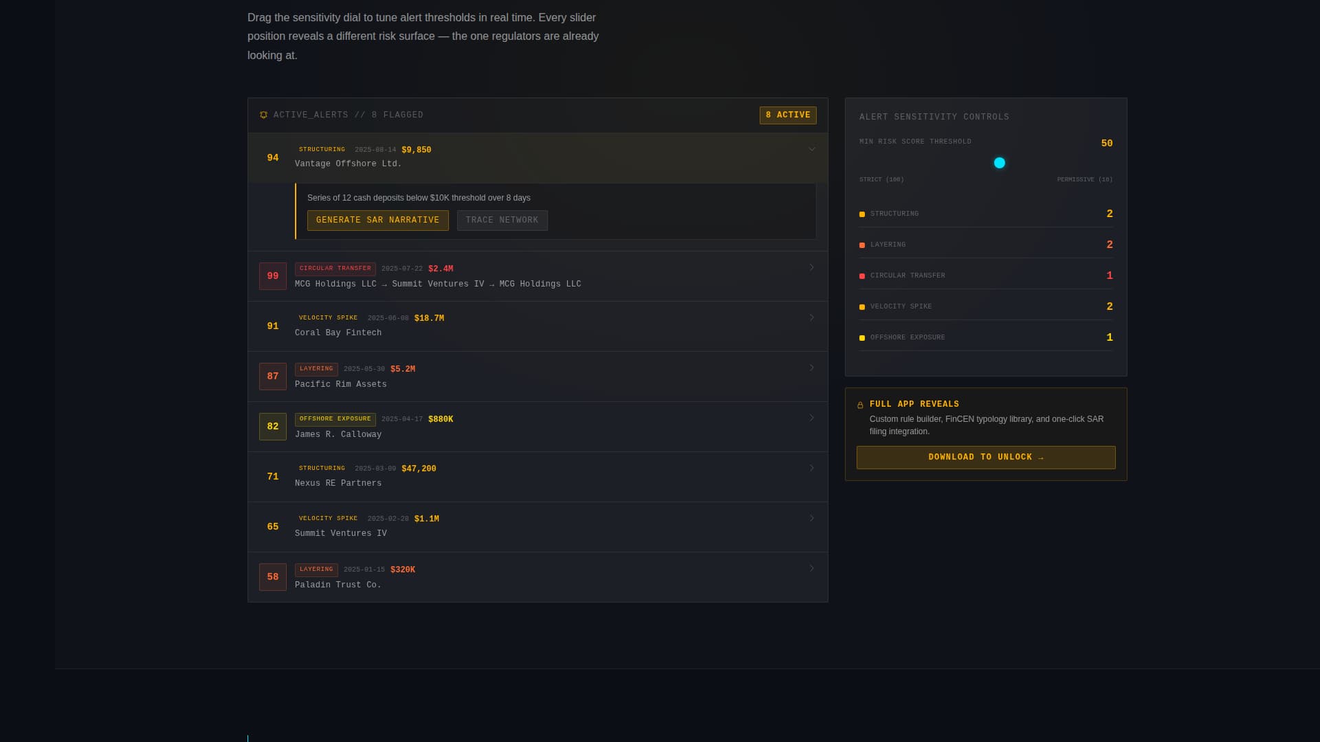 Forensic Vertical SaaS Cost Calculator Website Template