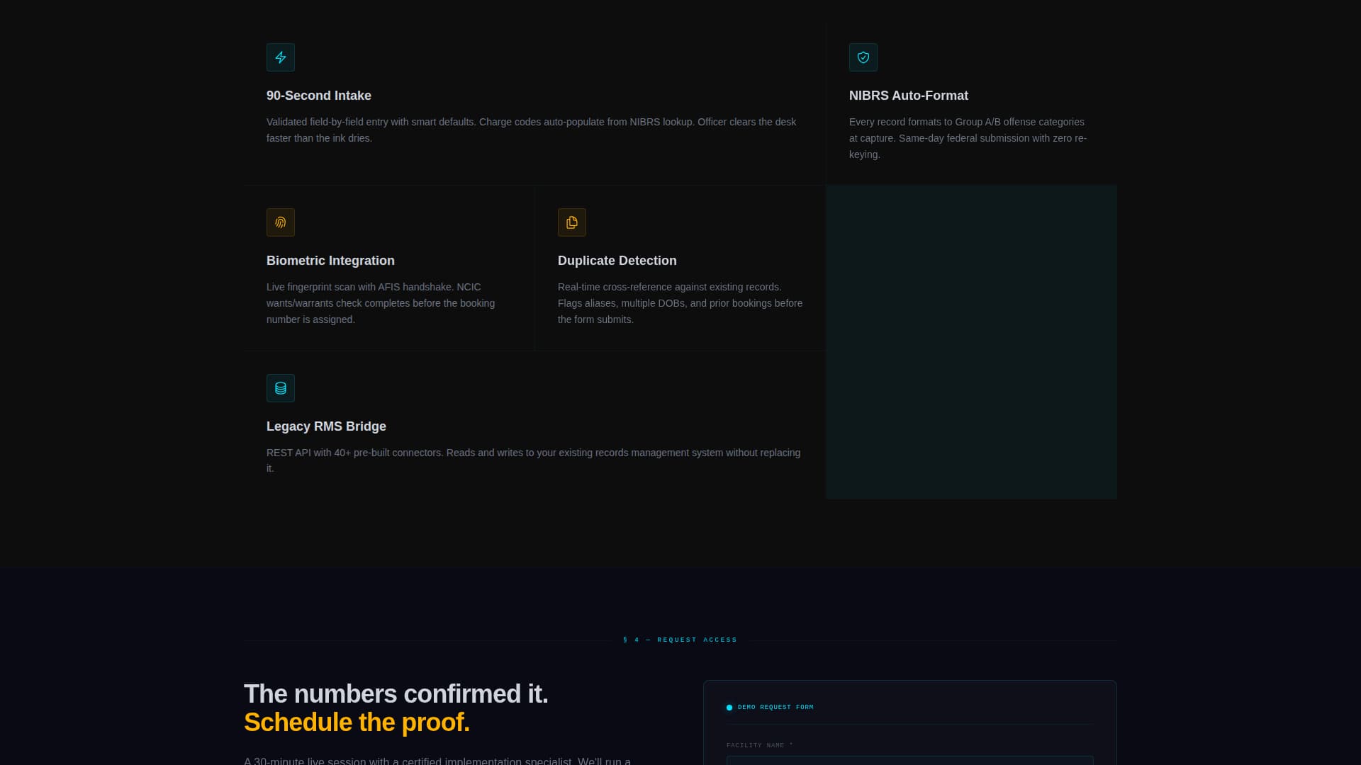 Forensic Vertical SaaS Booking Website Template