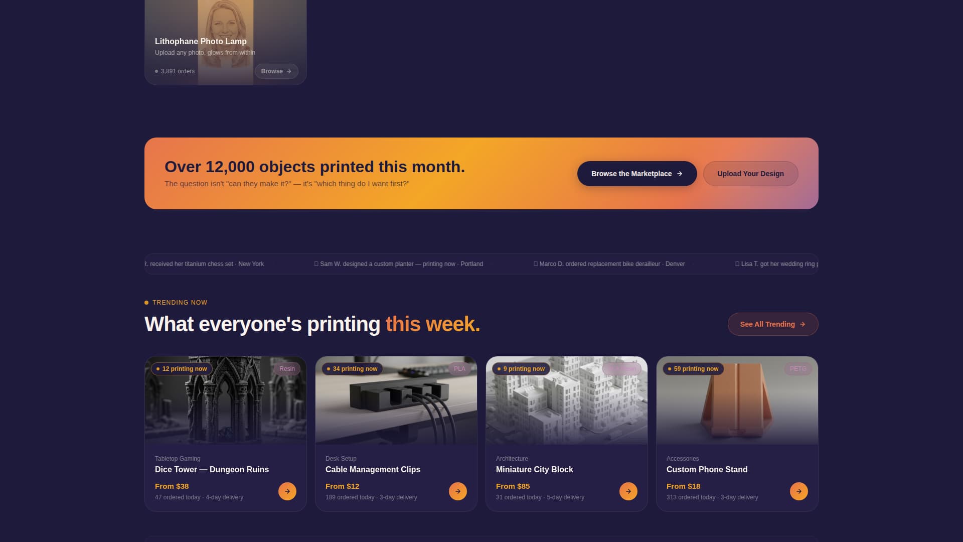 Forge - Custom 3D Marketplace Landing Page Template
