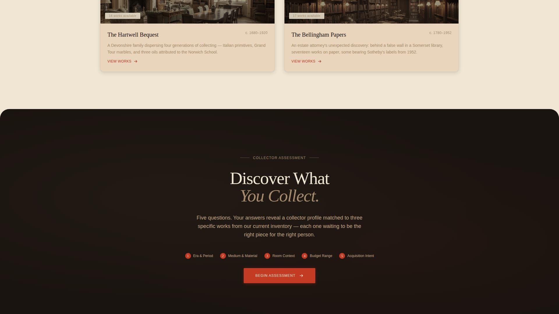 Provenance - Timeless Antiqueart Landing Page Template