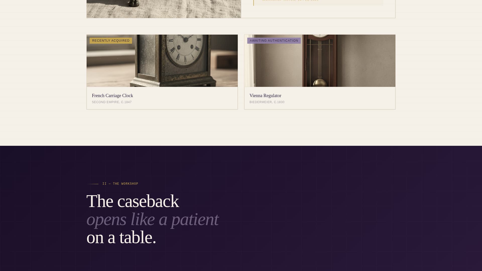 Horologist - Exquisite Timepiece Landing Page Template