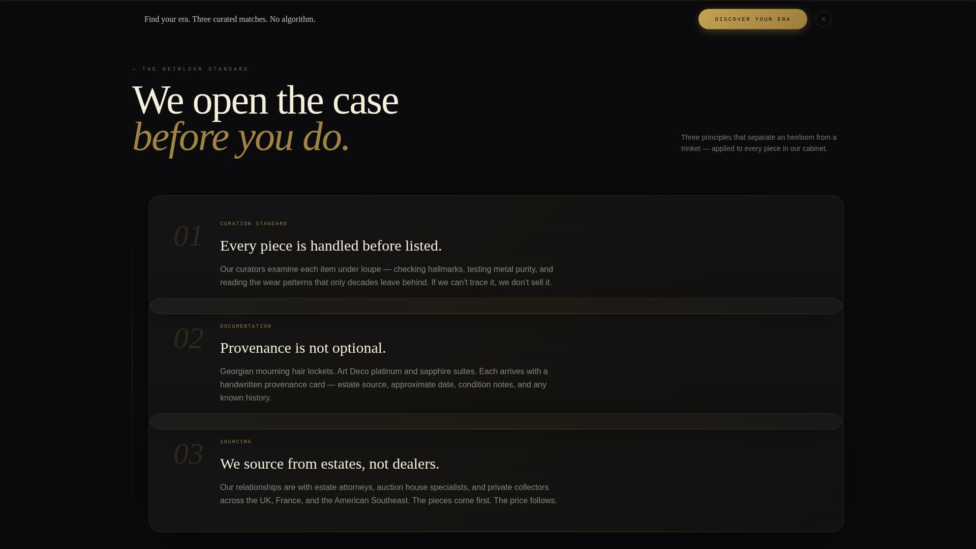Heirloom - Timeless Jewelry Landing Page Template