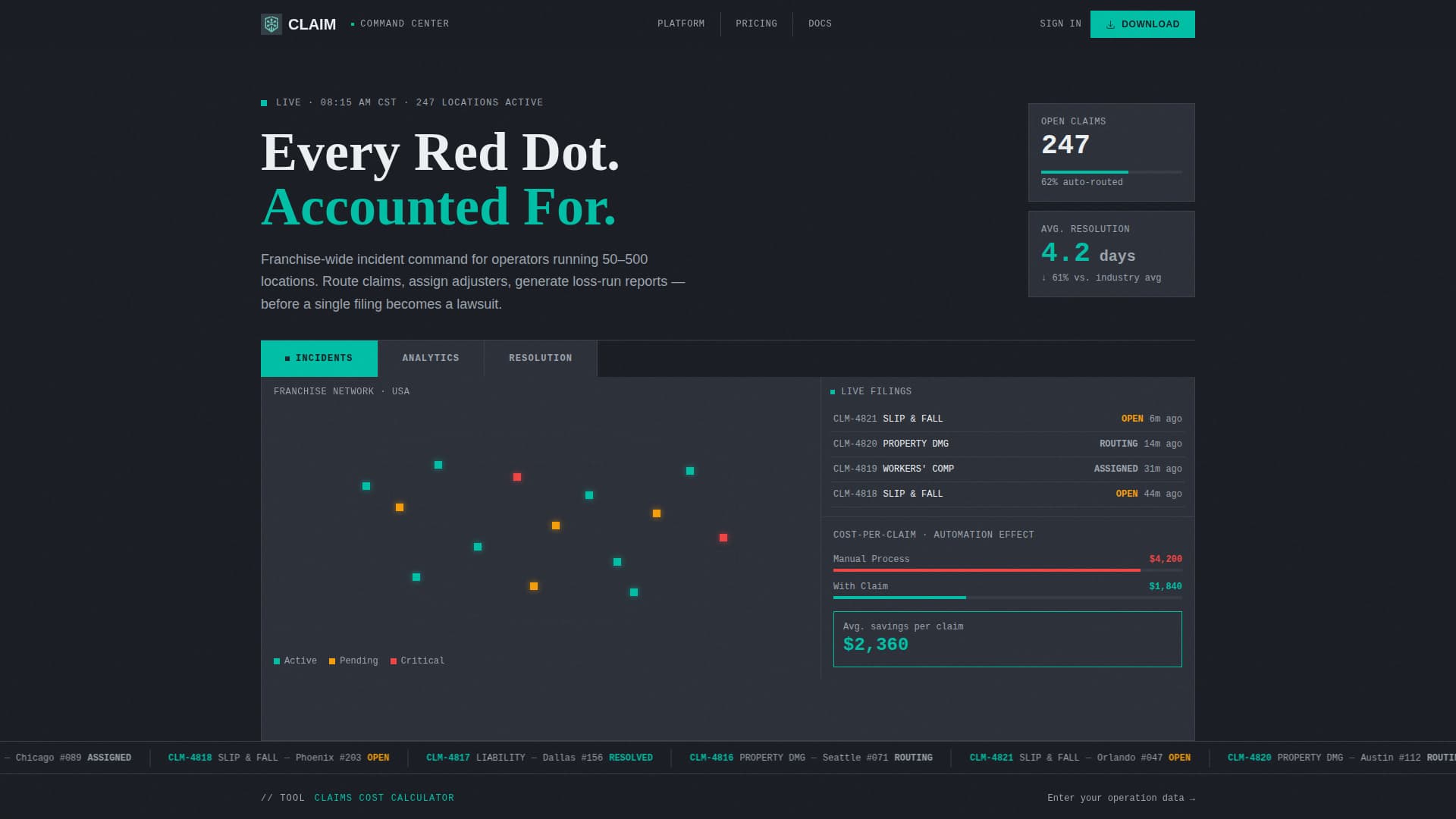 Claim - Powerful Franchise Landing Page Template