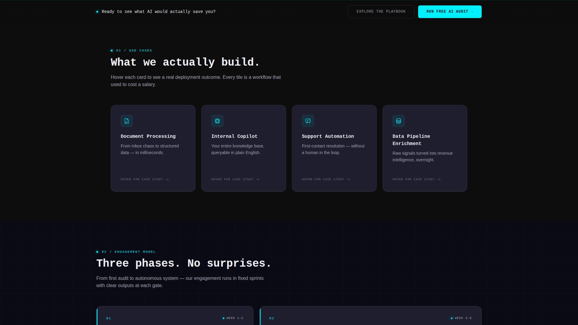 Synth - Intelligent AI Consulting Landing Page Template