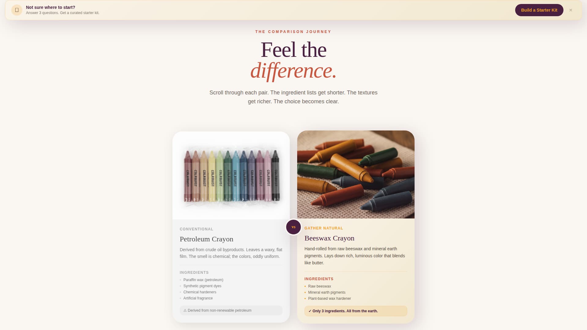 Gather - Earthy Crafts Landing Page Template