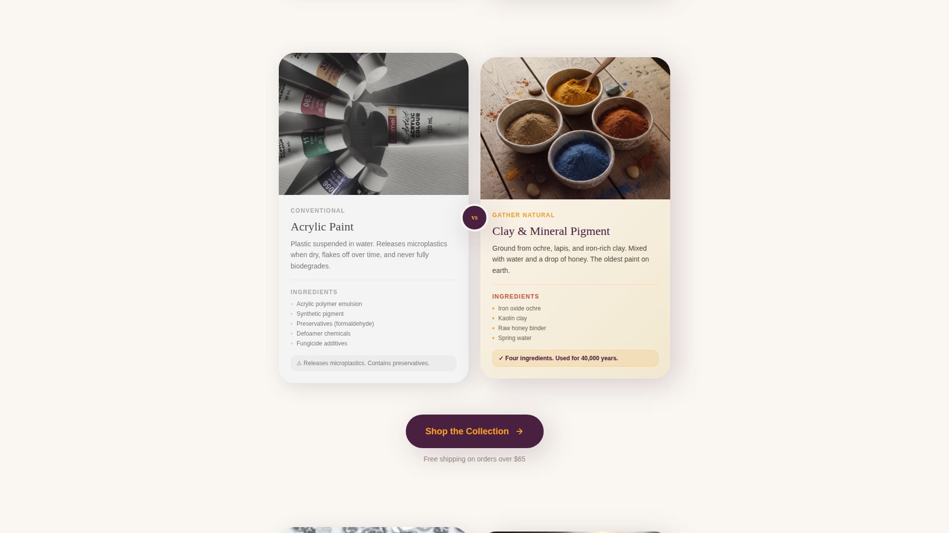 Gather - Earthy Crafts Landing Page Template