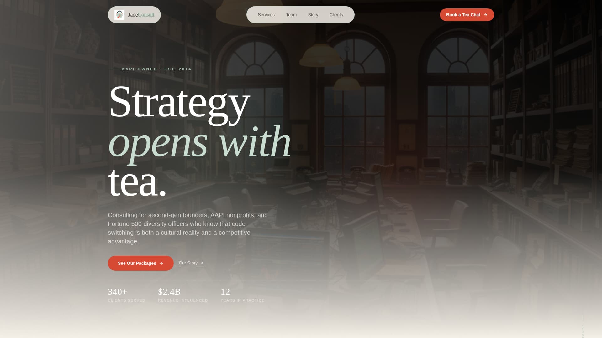Jade - Neoretro Consulting Landing Page Template
