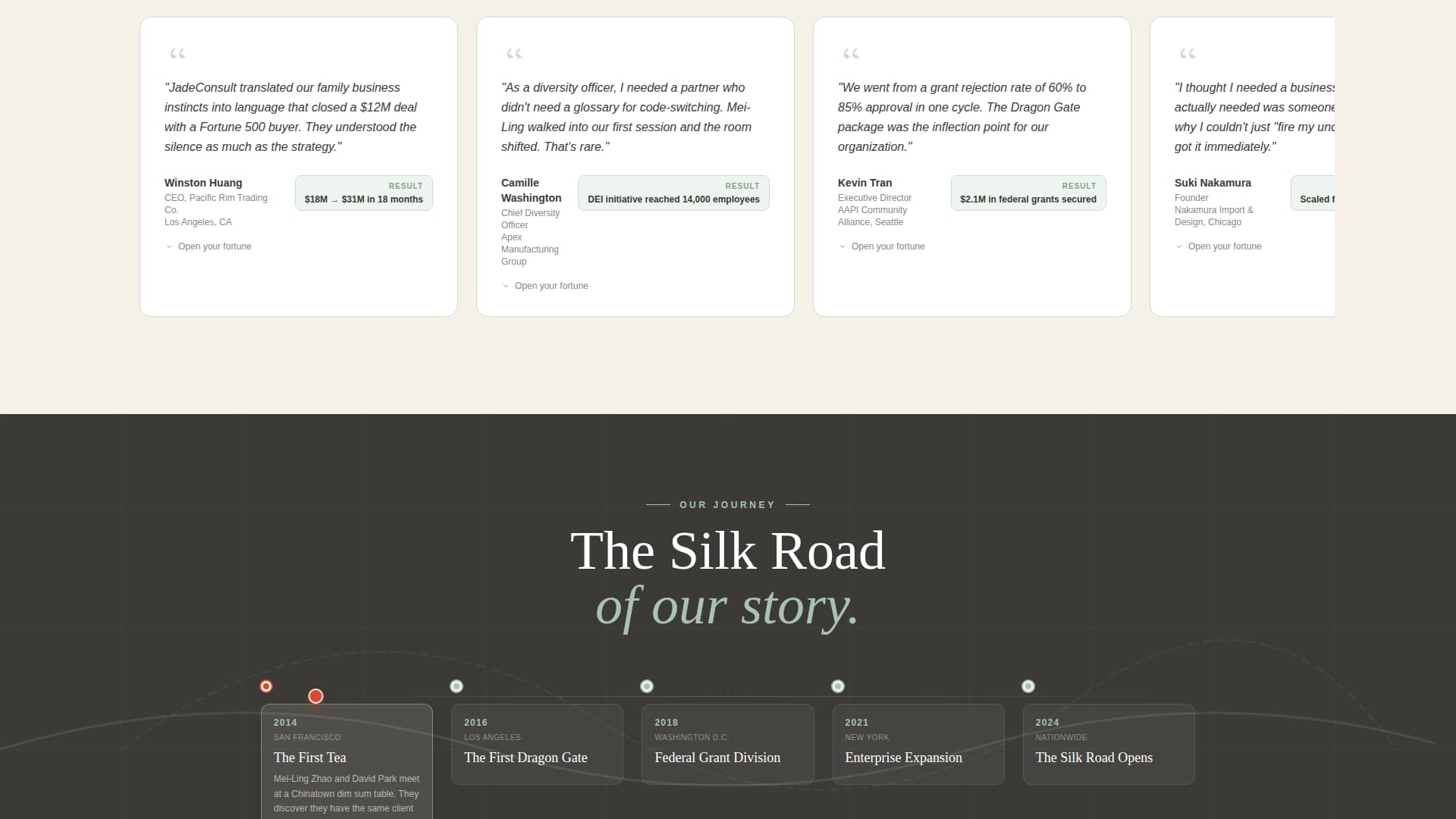 Jade - Neoretro Consulting Landing Page Template