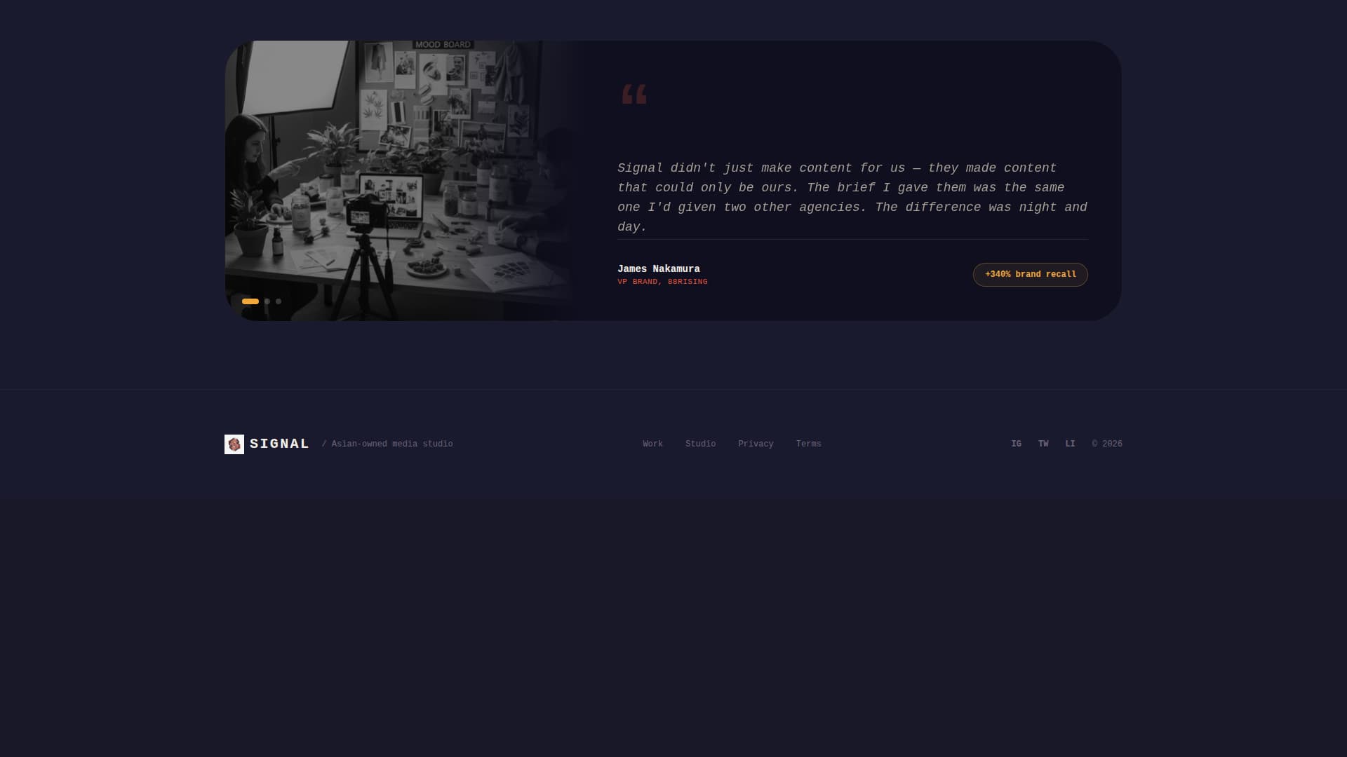 Asianowned - Premium Art Landing Page Template