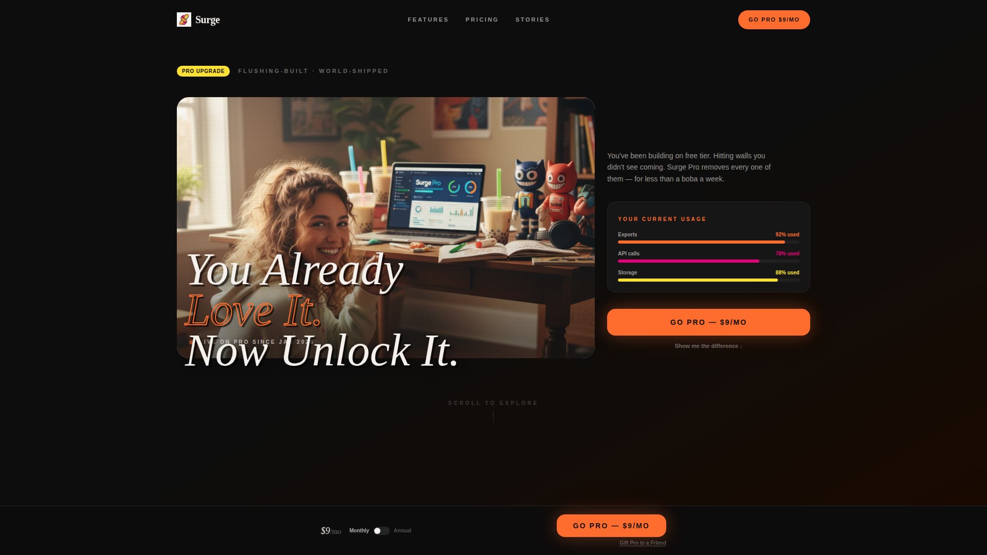Surge - Bold Asianowned Landing Page Template