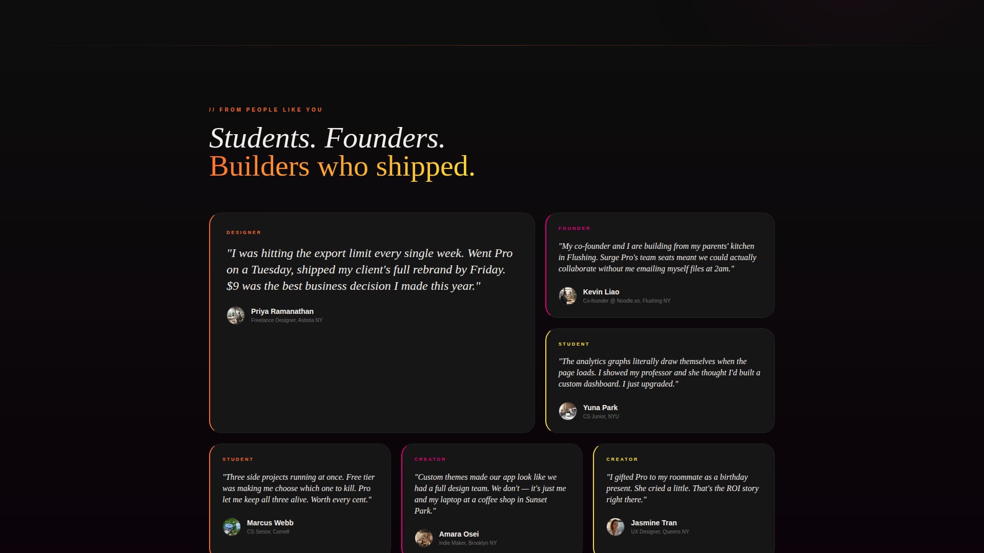 Surge - Bold Asianowned Landing Page Template