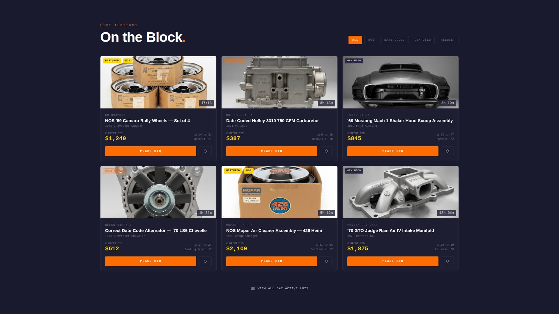 Salvage - Highoctane Autoparts Landing Page Template