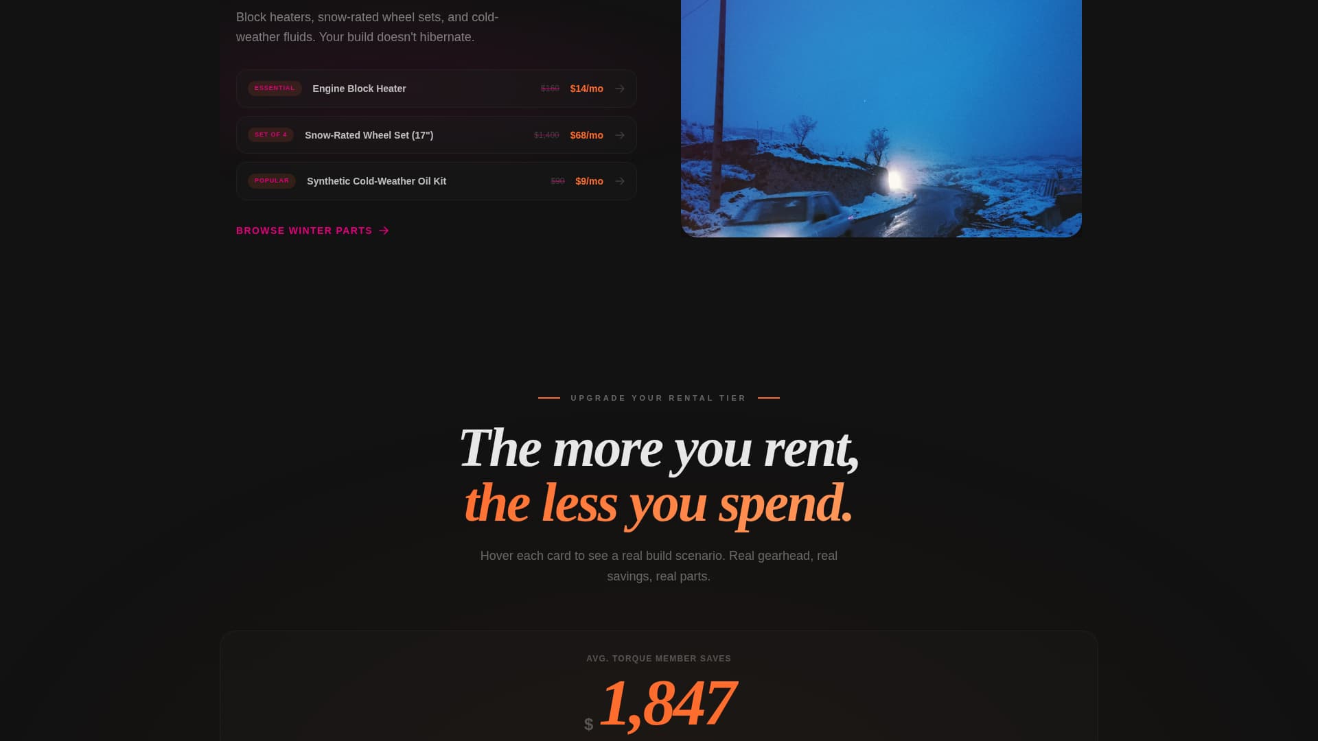 Torque - Bold Autoparts Landing Page Template