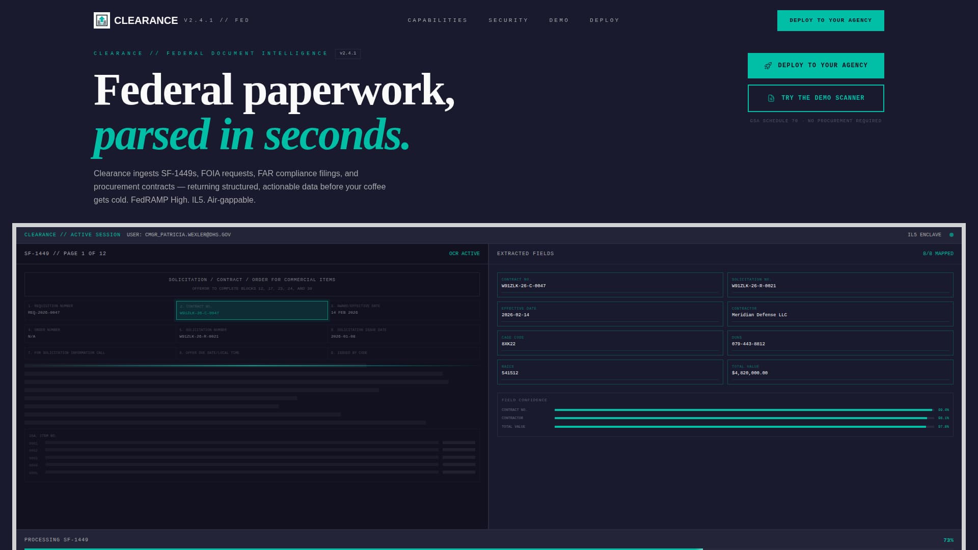 Clearance - Powerful Government Landing Page Template