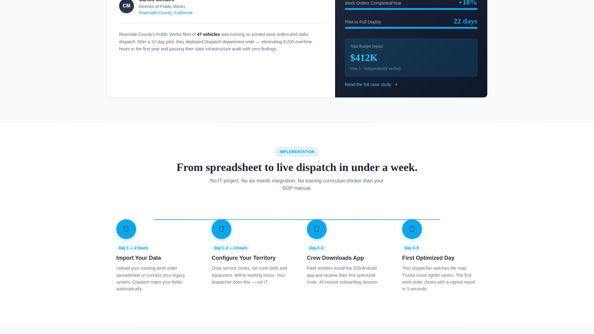 Dispatch - Powerful Government Software Landing Page Template