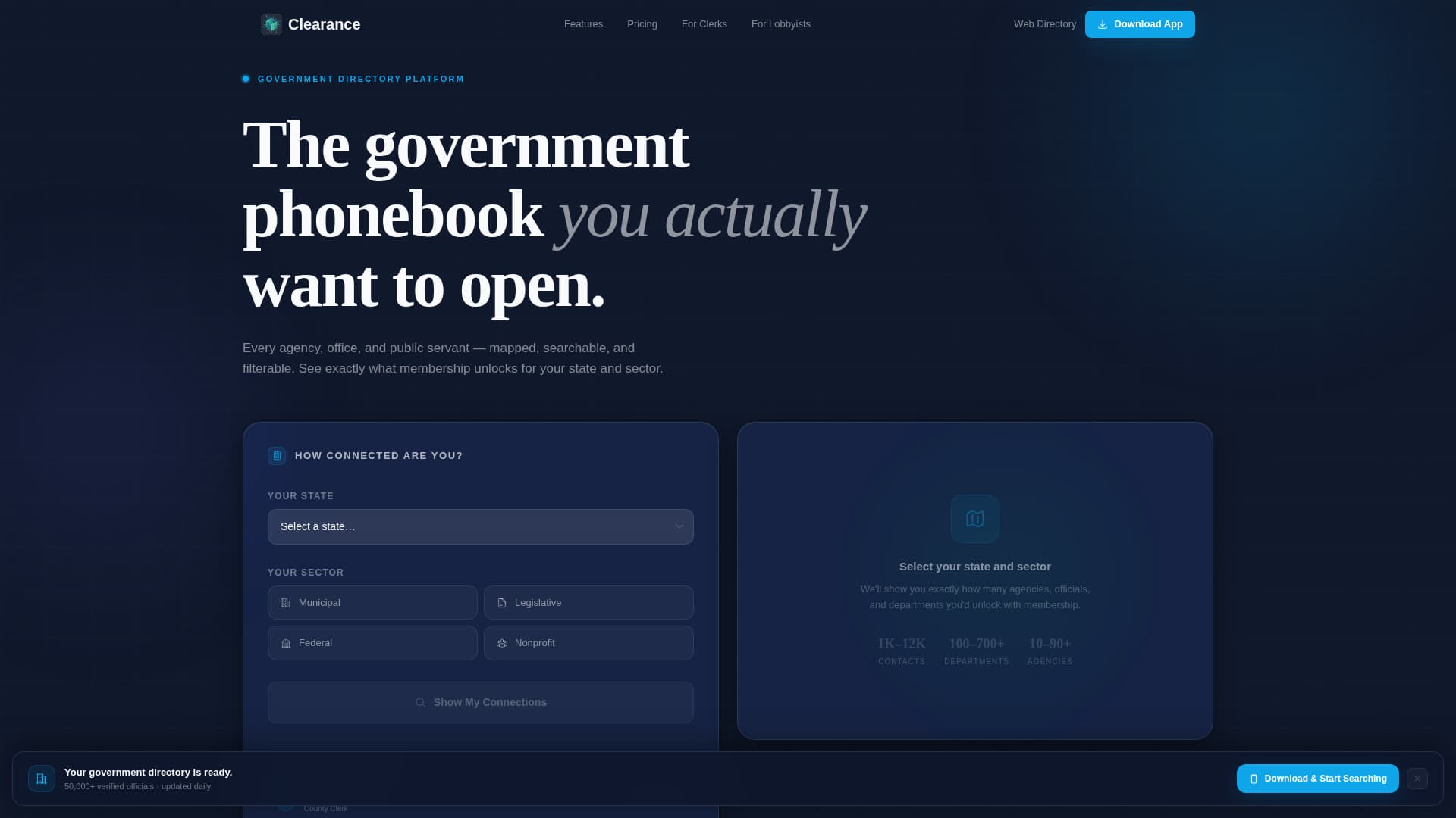 Government - Modern Membership Landing Page Template