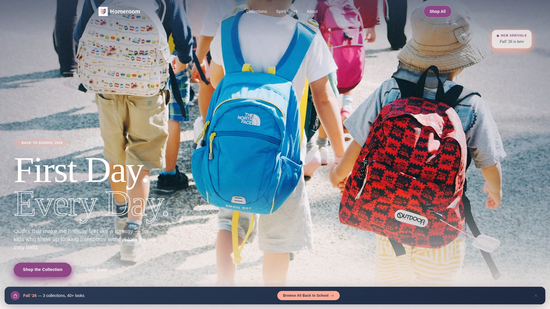 Homeroom - Fresh Backtoschool Landing Page Template