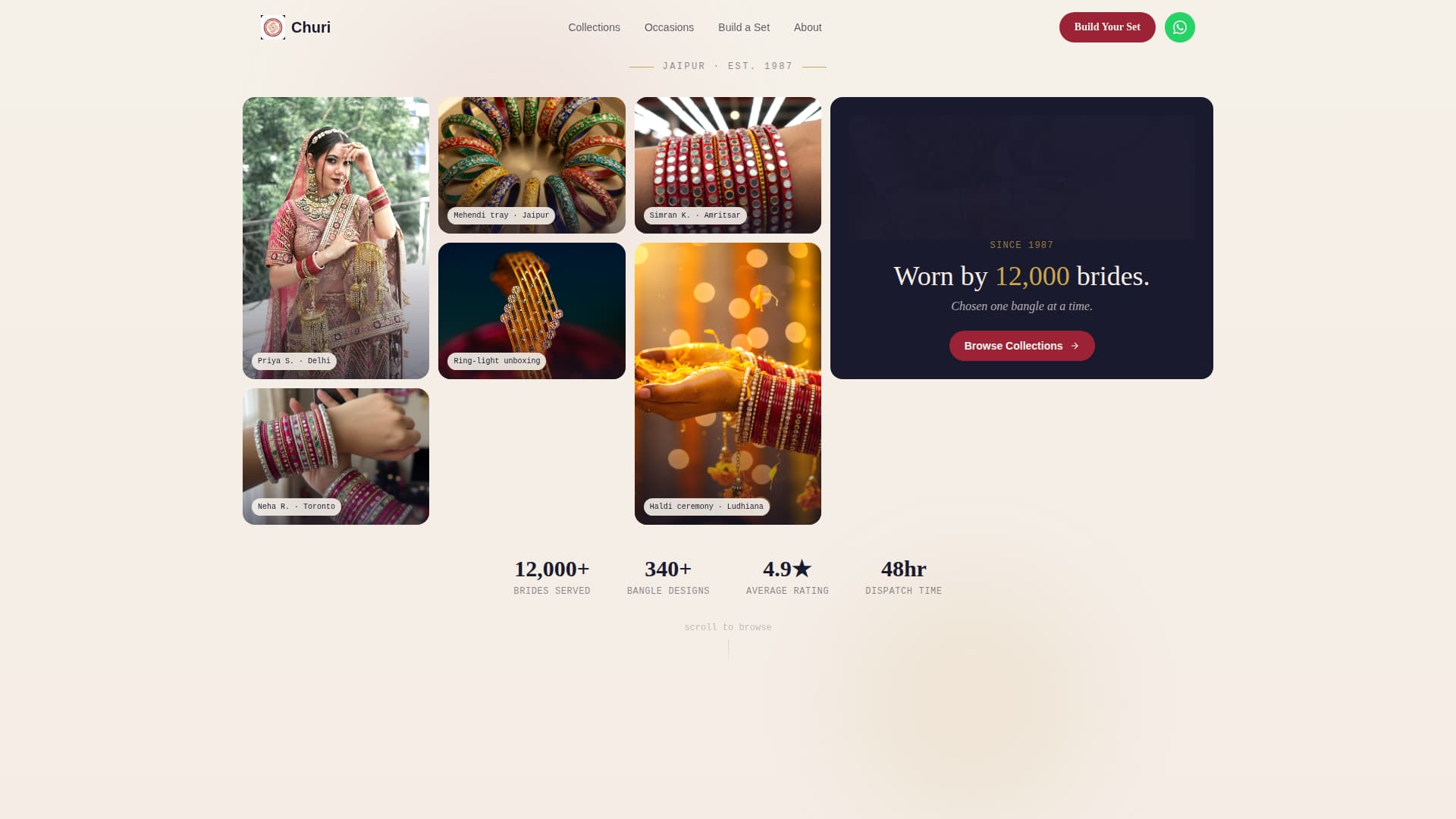 Churi - Elegant Bangle Landing Page Template