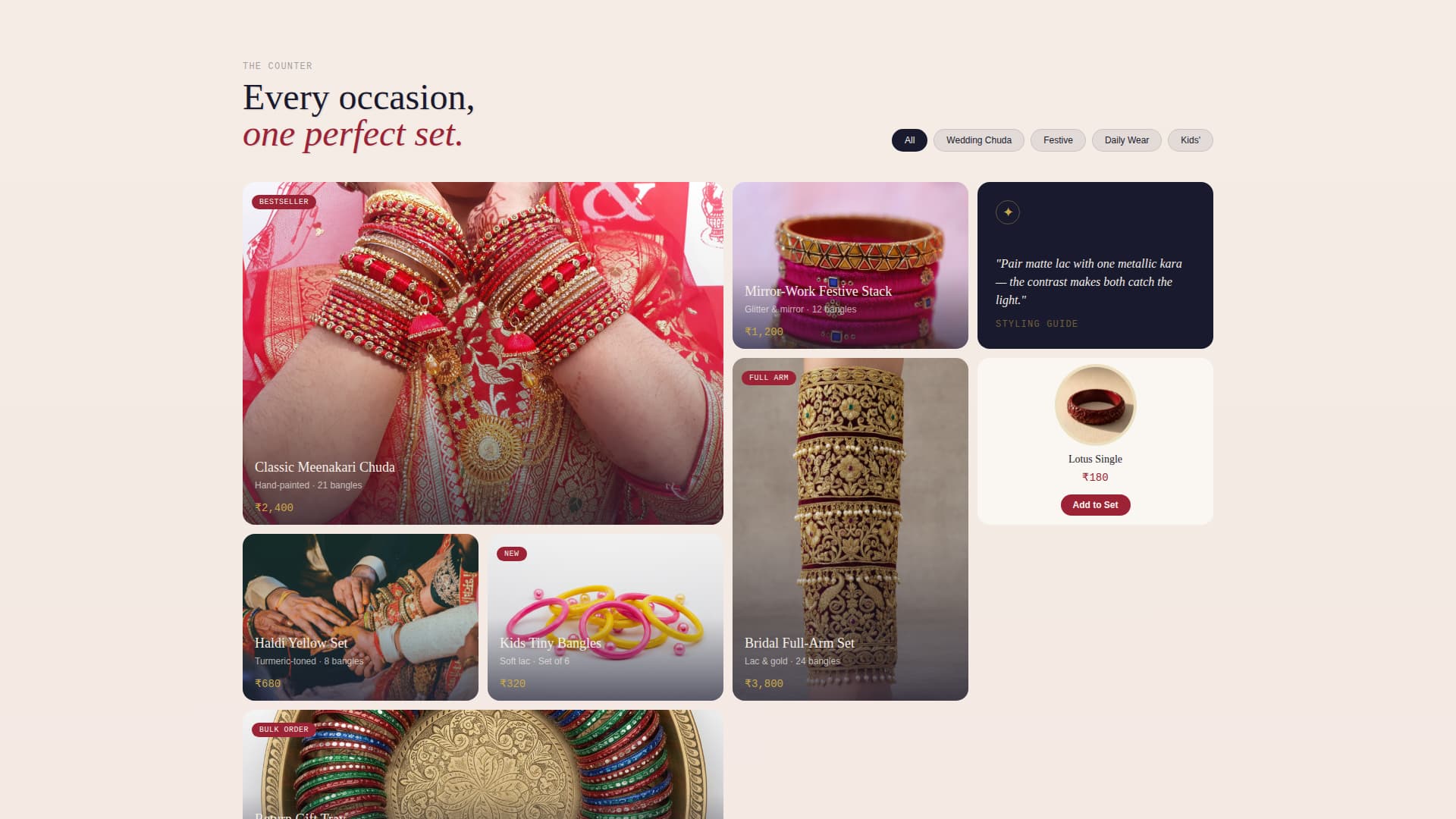 Churi - Elegant Bangle Landing Page Template