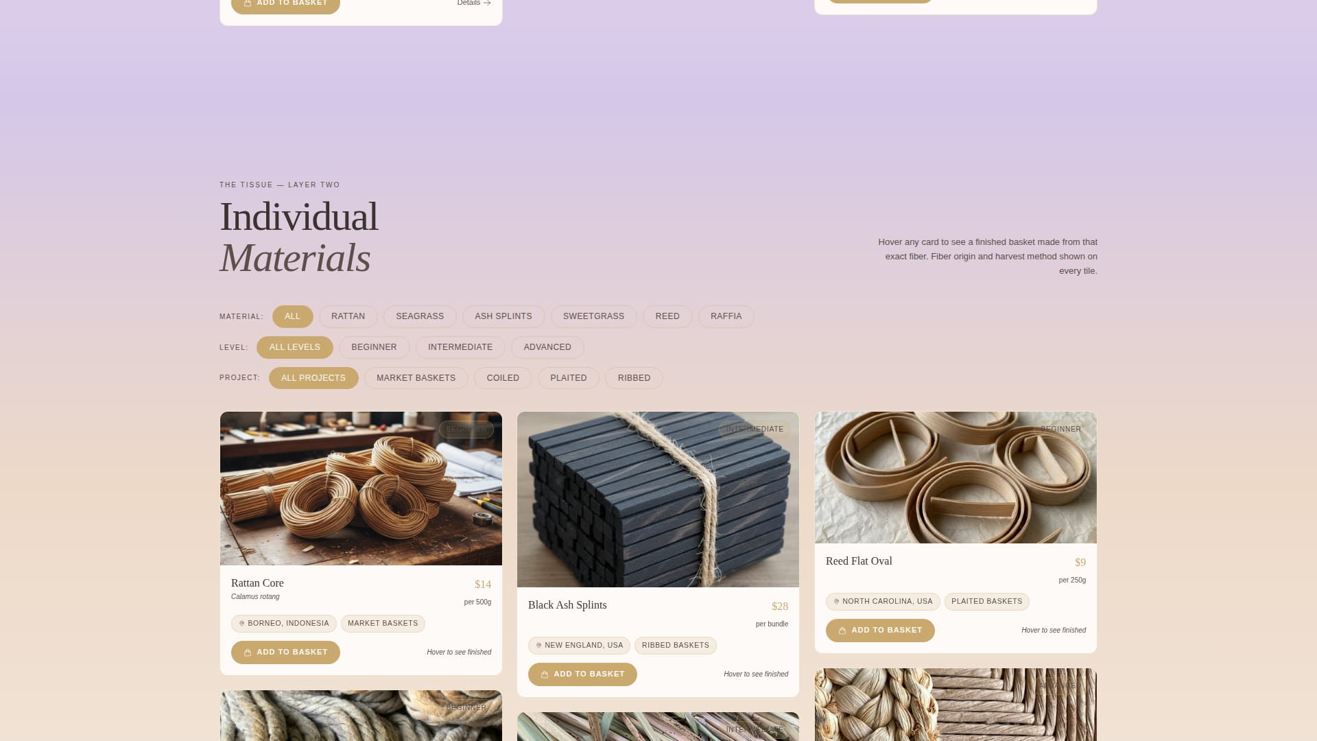 Weave - Artisan Basketry Landing Page Template