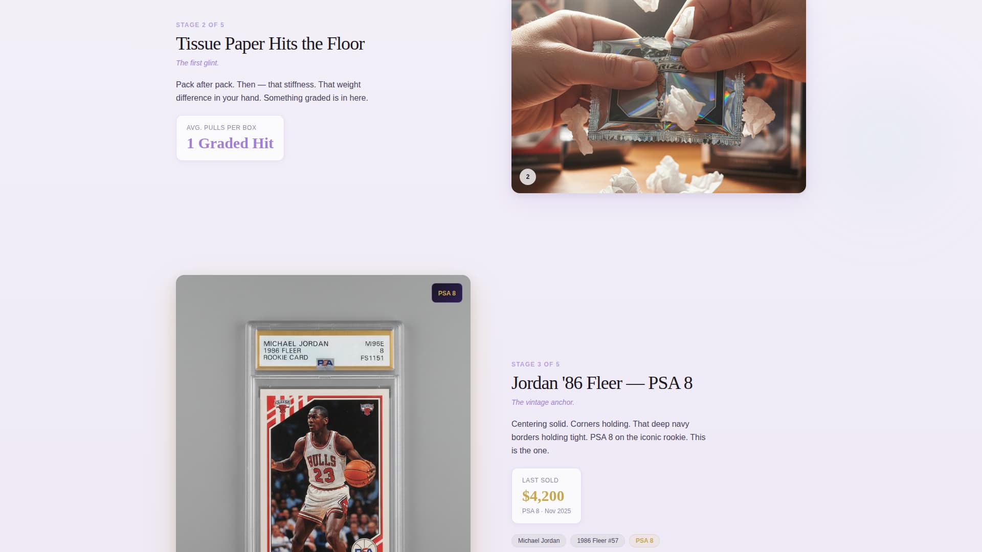 Grails - Premium Collectibles Landing Page Template