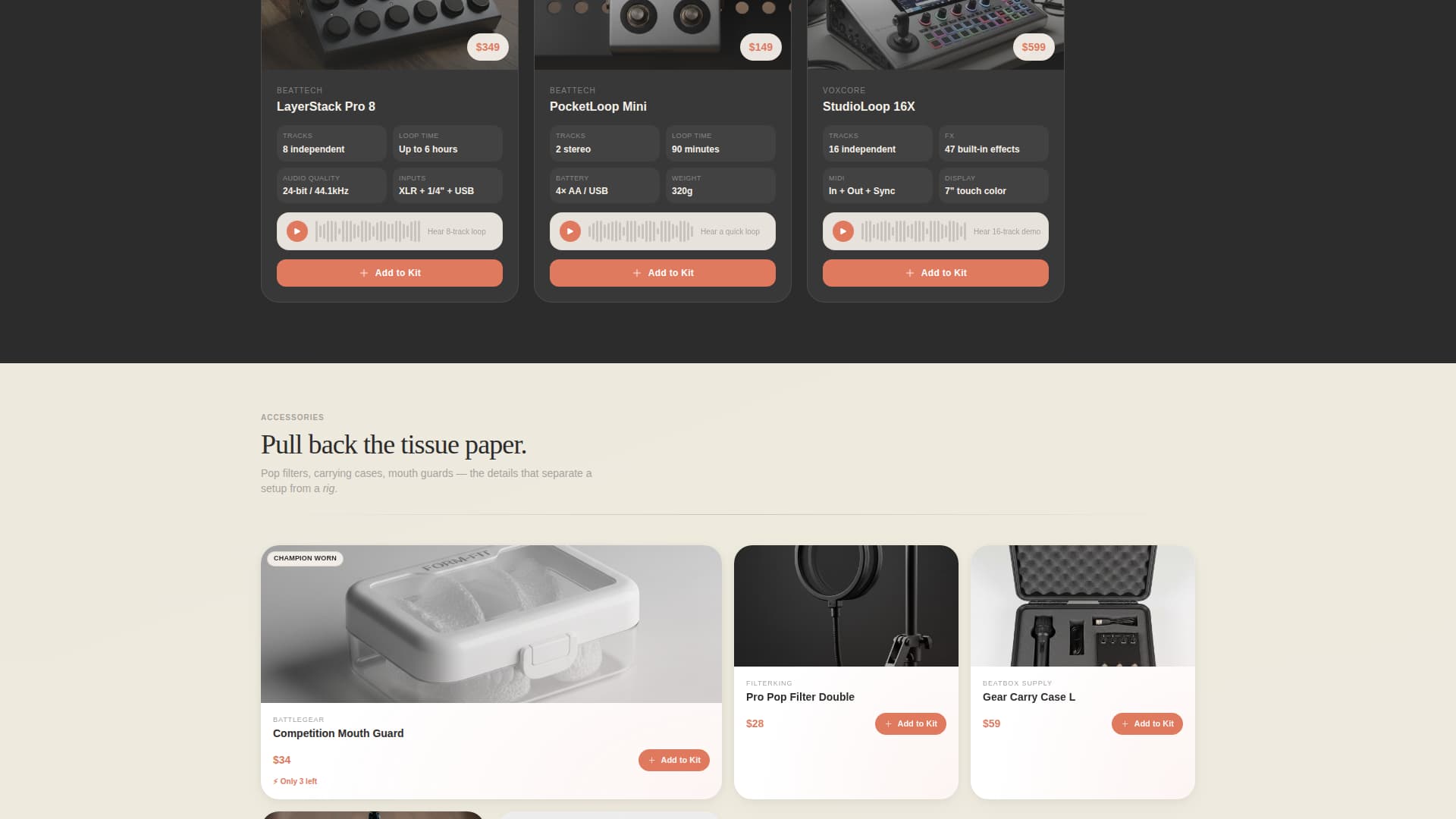 Beatbox - Ultimate Beatboxing Landing Page Template