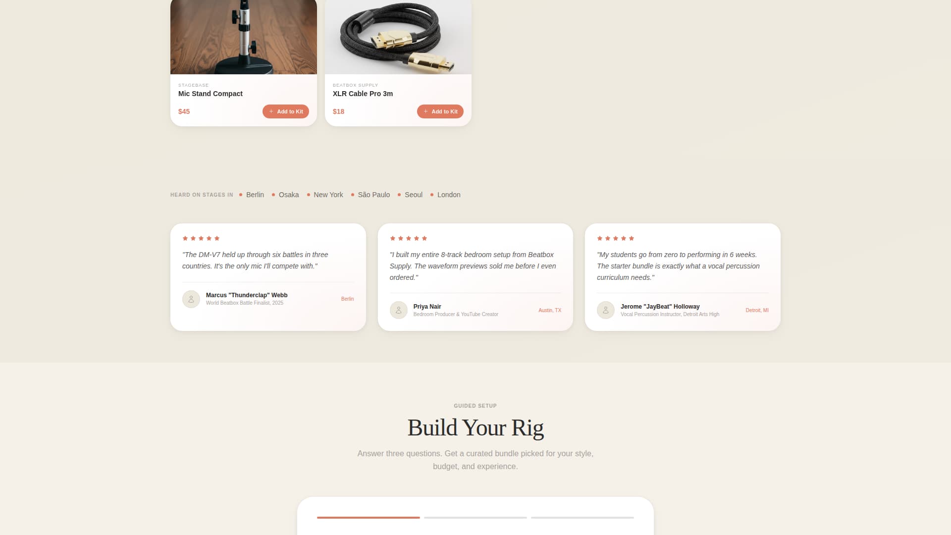 Beatbox - Ultimate Beatboxing Landing Page Template