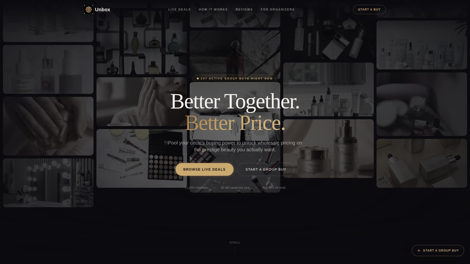 Unbox - Luxe Beauty Landing Page Template