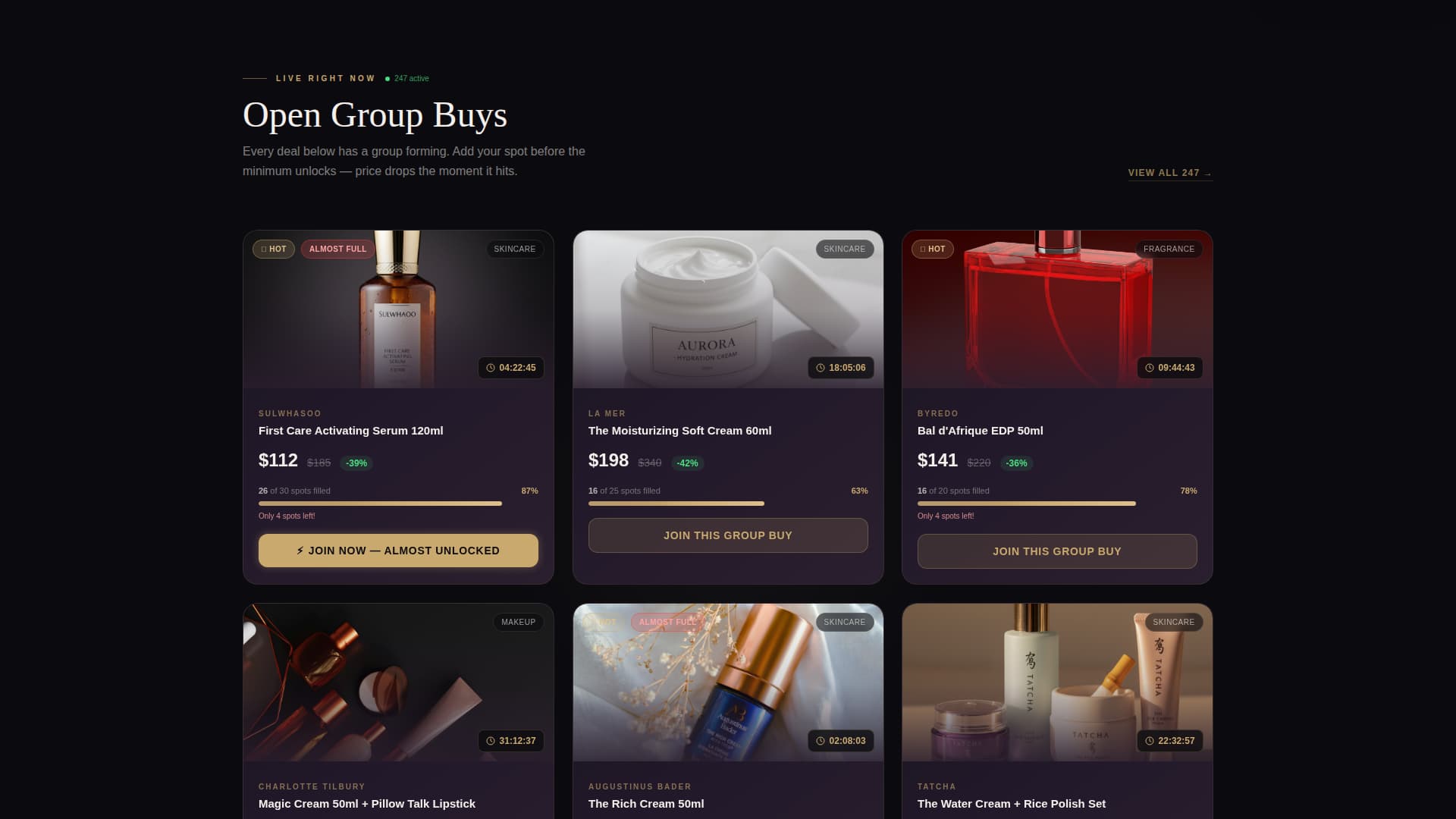 Unbox - Luxe Beauty Landing Page Template