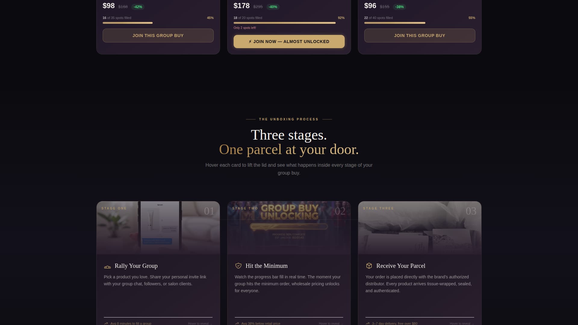 Unbox - Luxe Beauty Landing Page Template