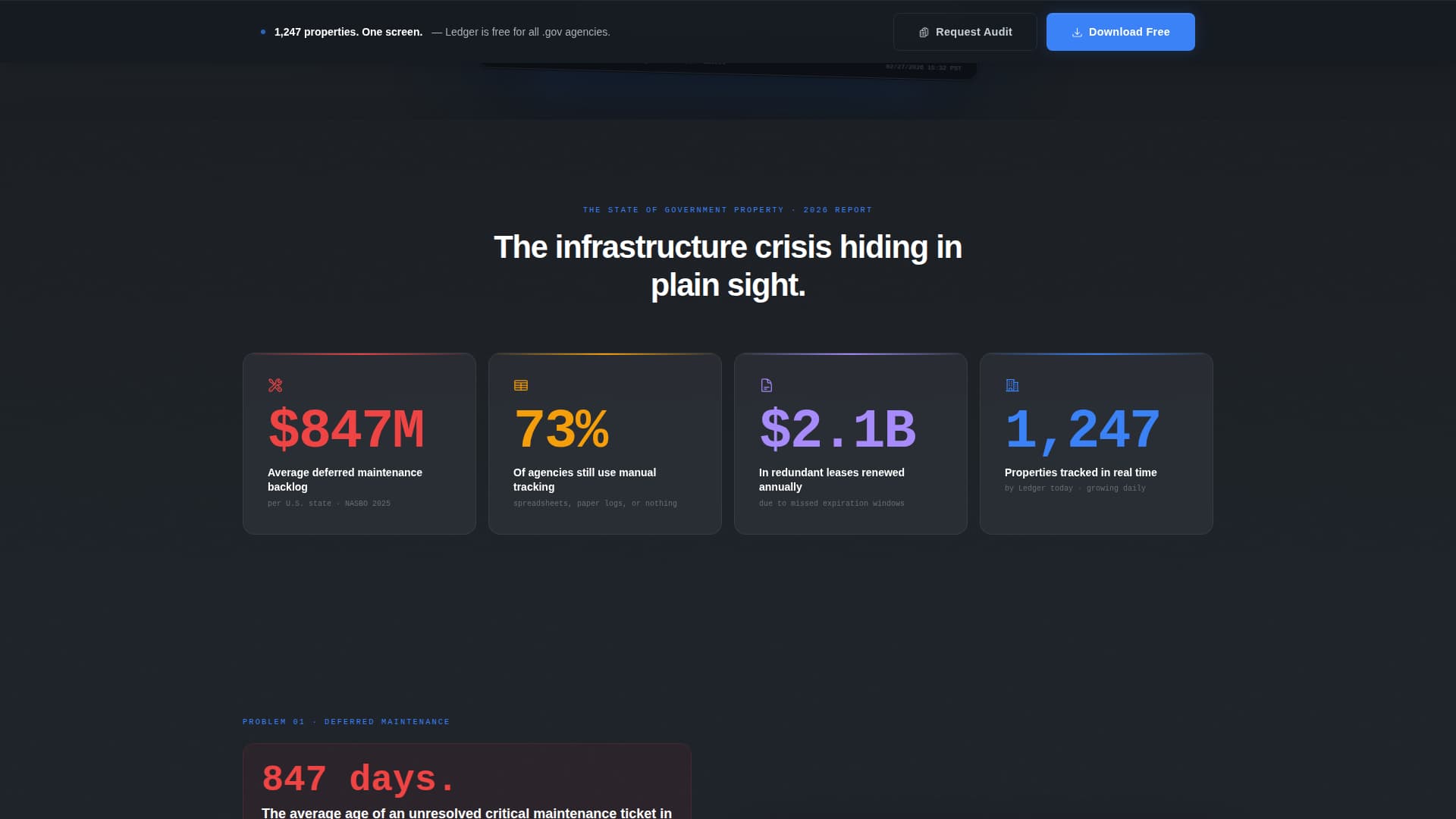 Ledger - Powerful Government Property Landing Page Template