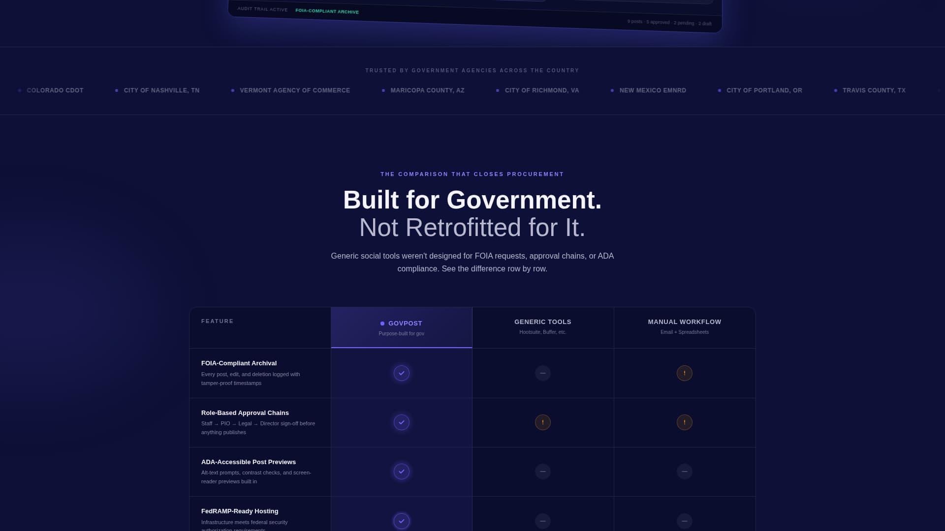 GovPost - Powerful Government Landing Page Template