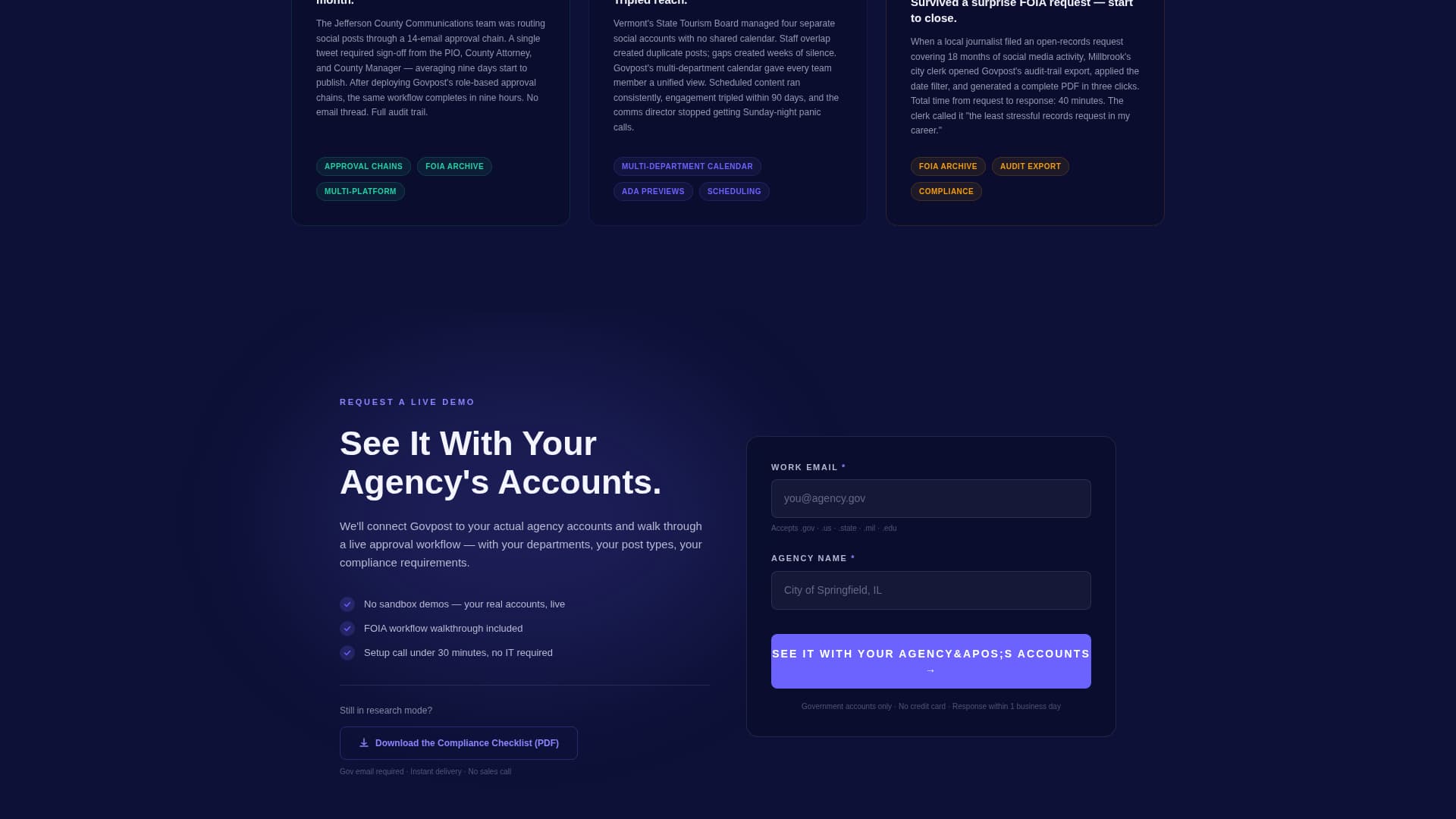 GovPost - Powerful Government Landing Page Template
