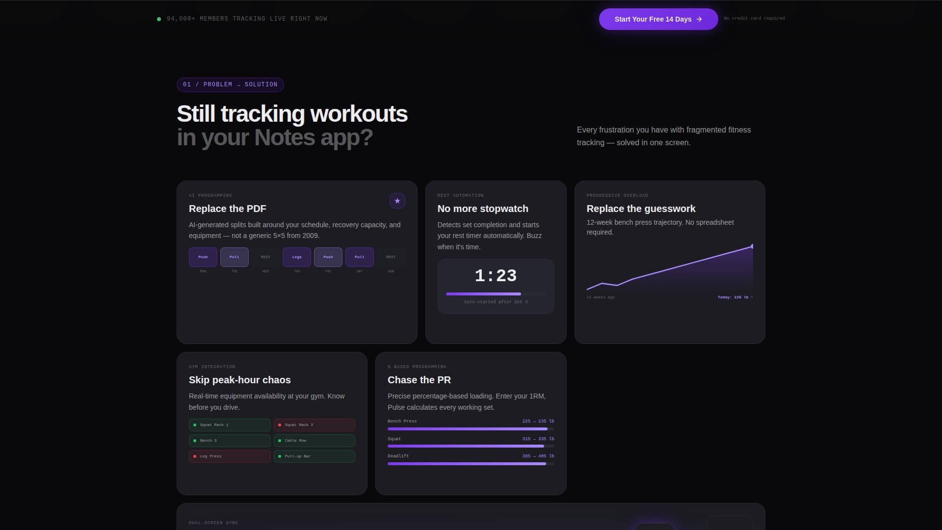 Vitals — Cardio Training Landing Page Template