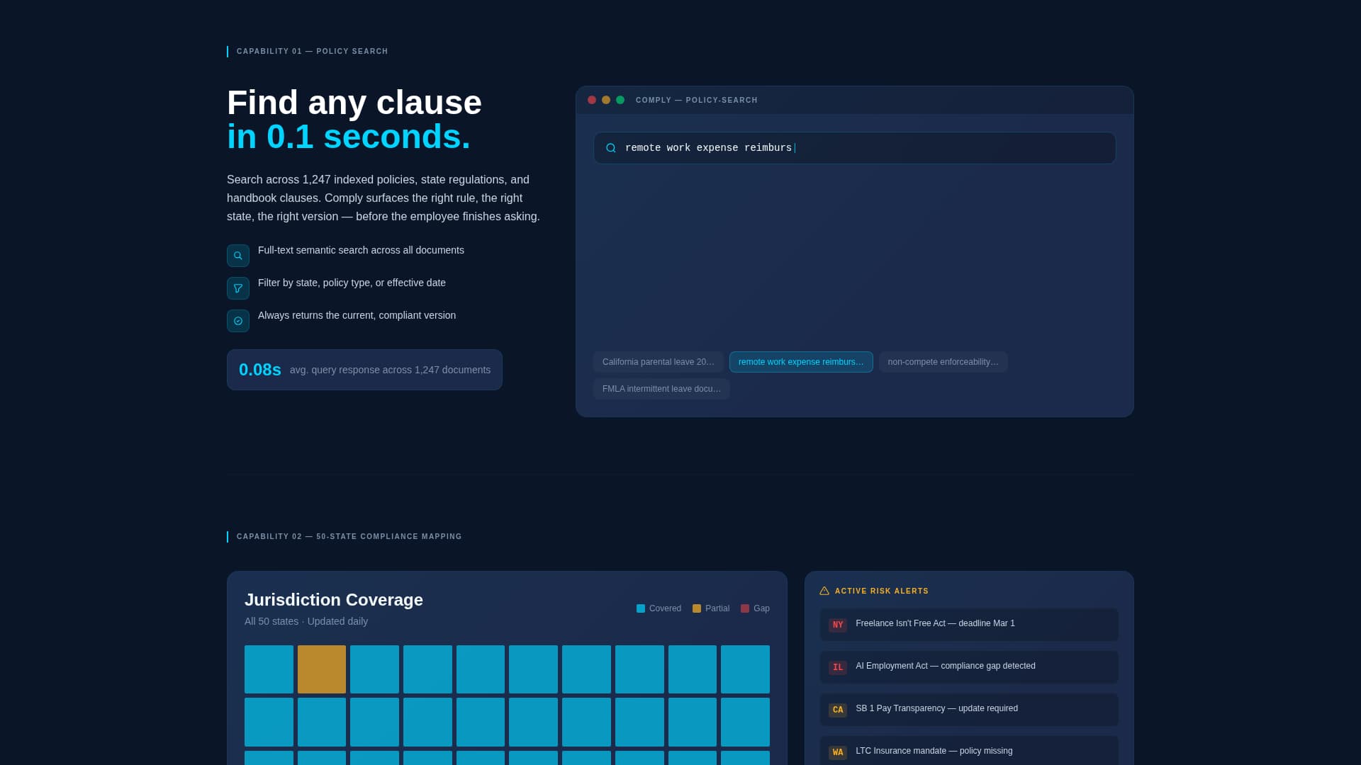 Comply - Powerful HR Policy Landing Page Template