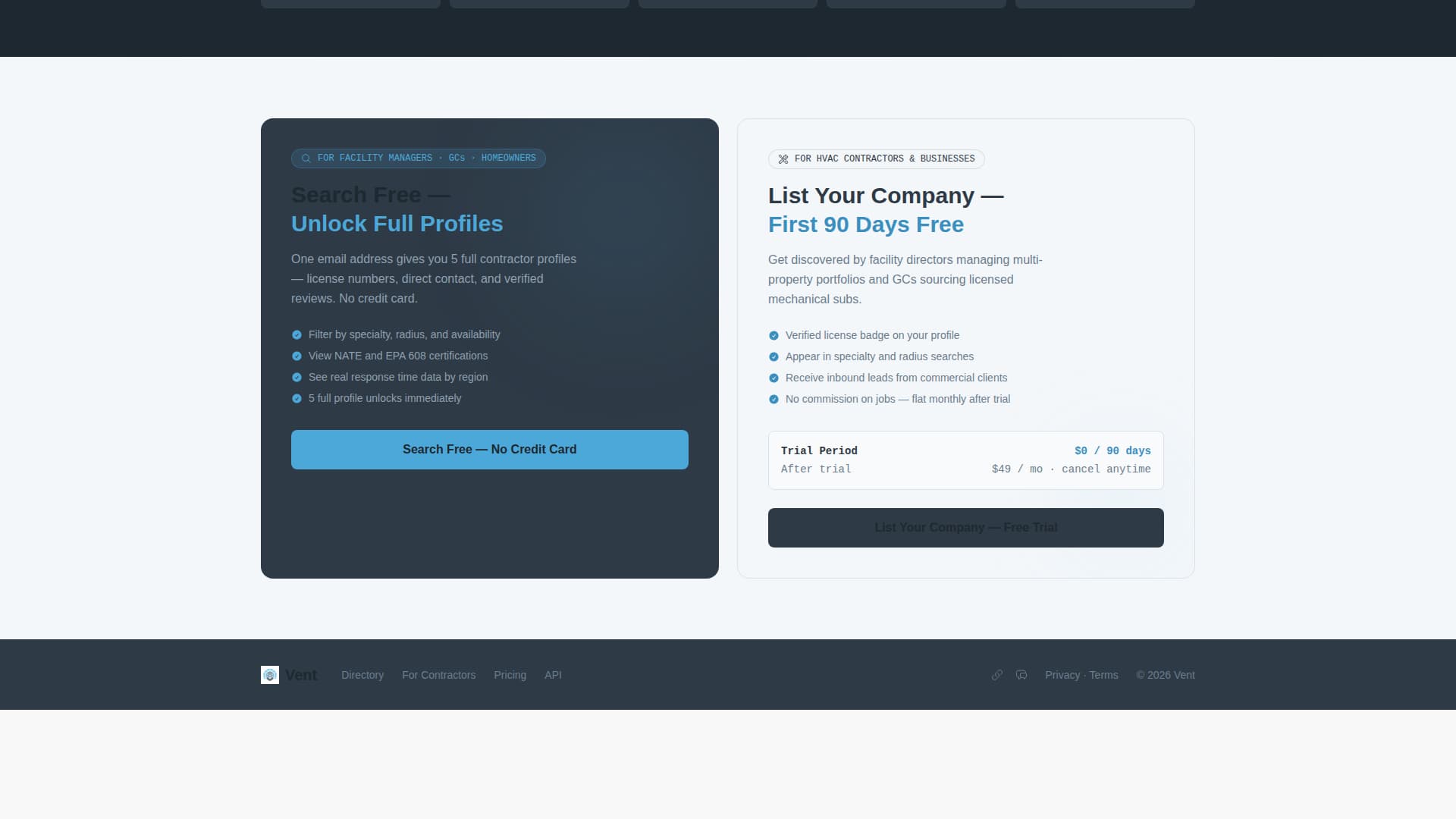 Vent - Powerful HVAC Landing Page Template
