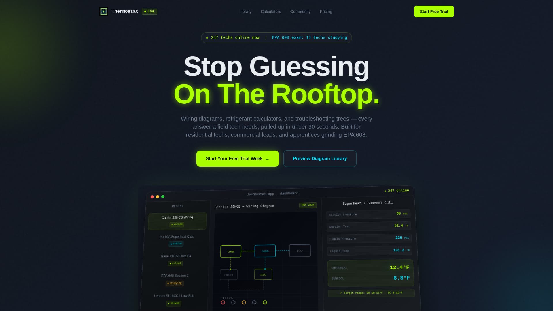HVAC Control — Landing Page Template