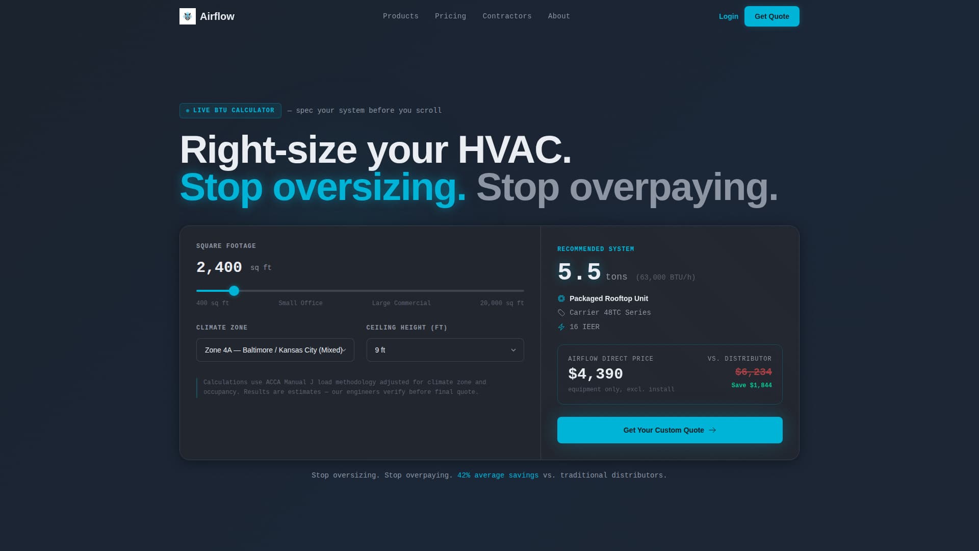 Airflow - High Performance HVAC Landing Page Template