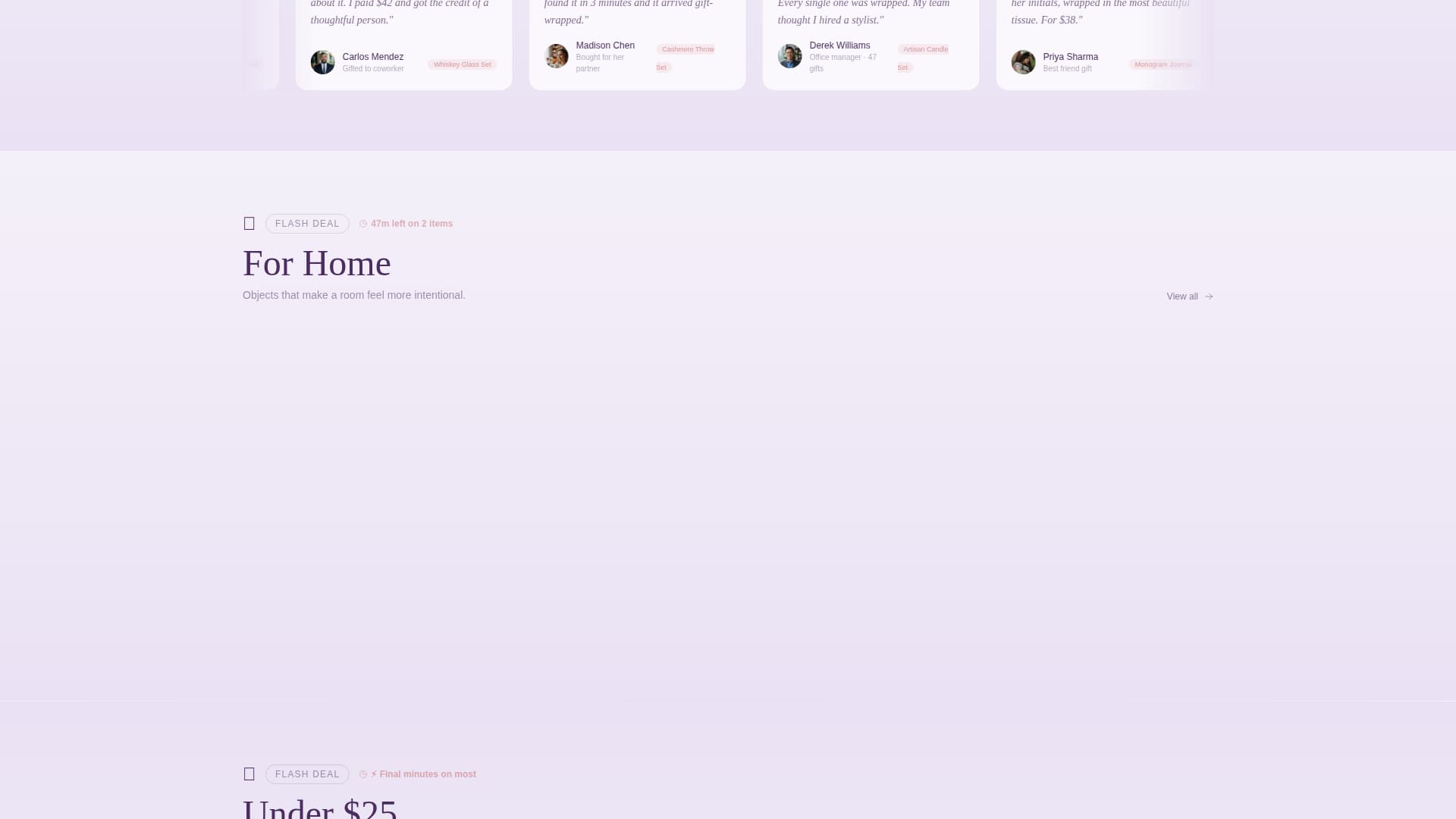 Gifted - Elegant Holiday Landing Page Template