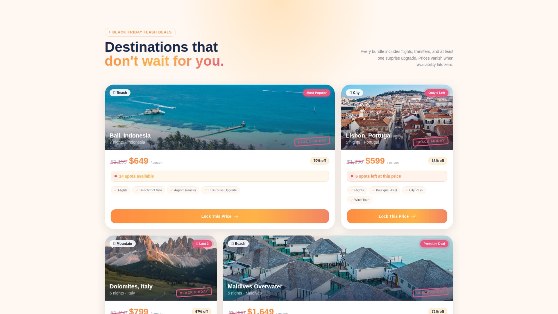 Getaway - Irresistible Travel Landing Page Template