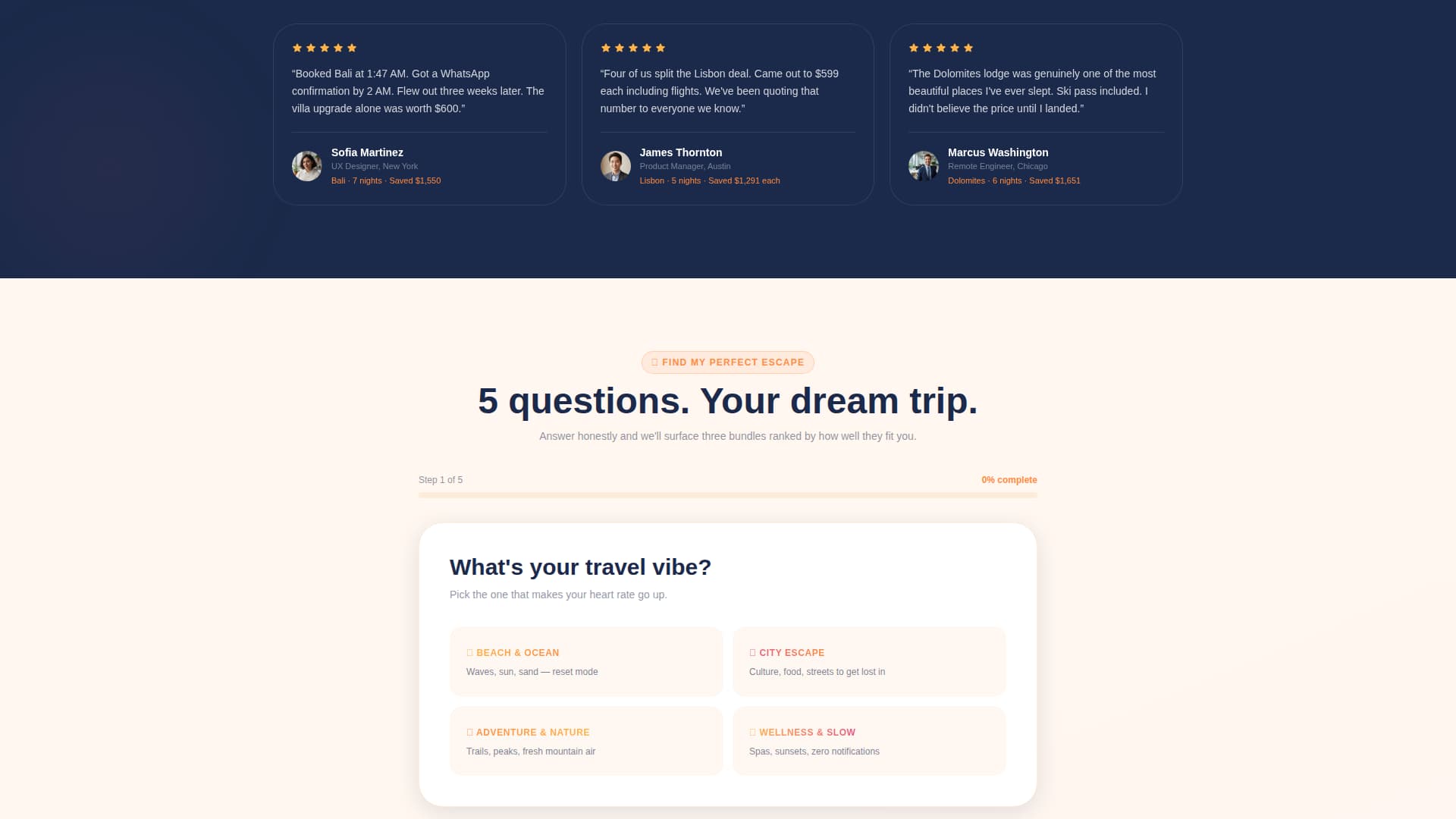 Getaway - Irresistible Travel Landing Page Template