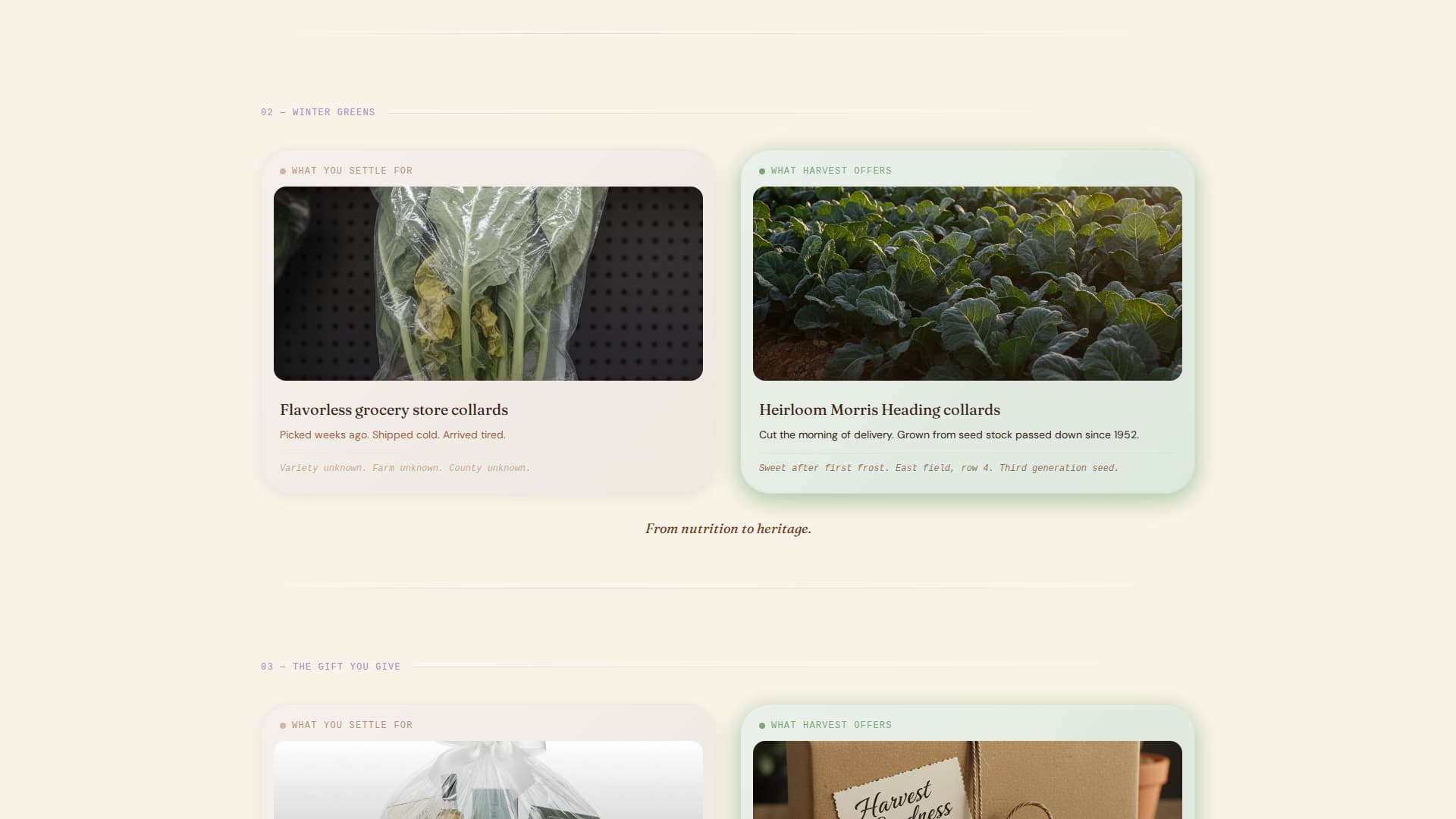 Harvest - Soulful Farm Landing Page Template