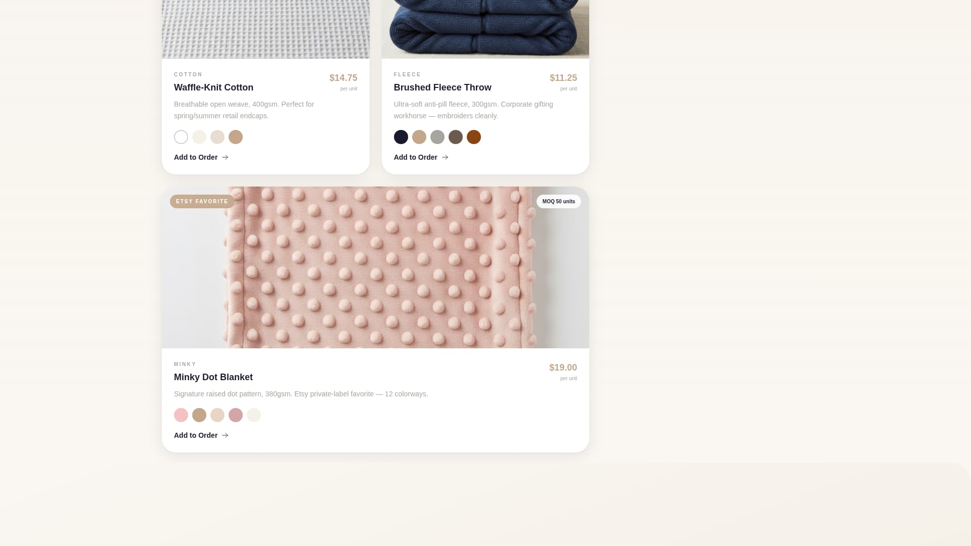 Drape - Luxurious Wholesale Landing Page Template