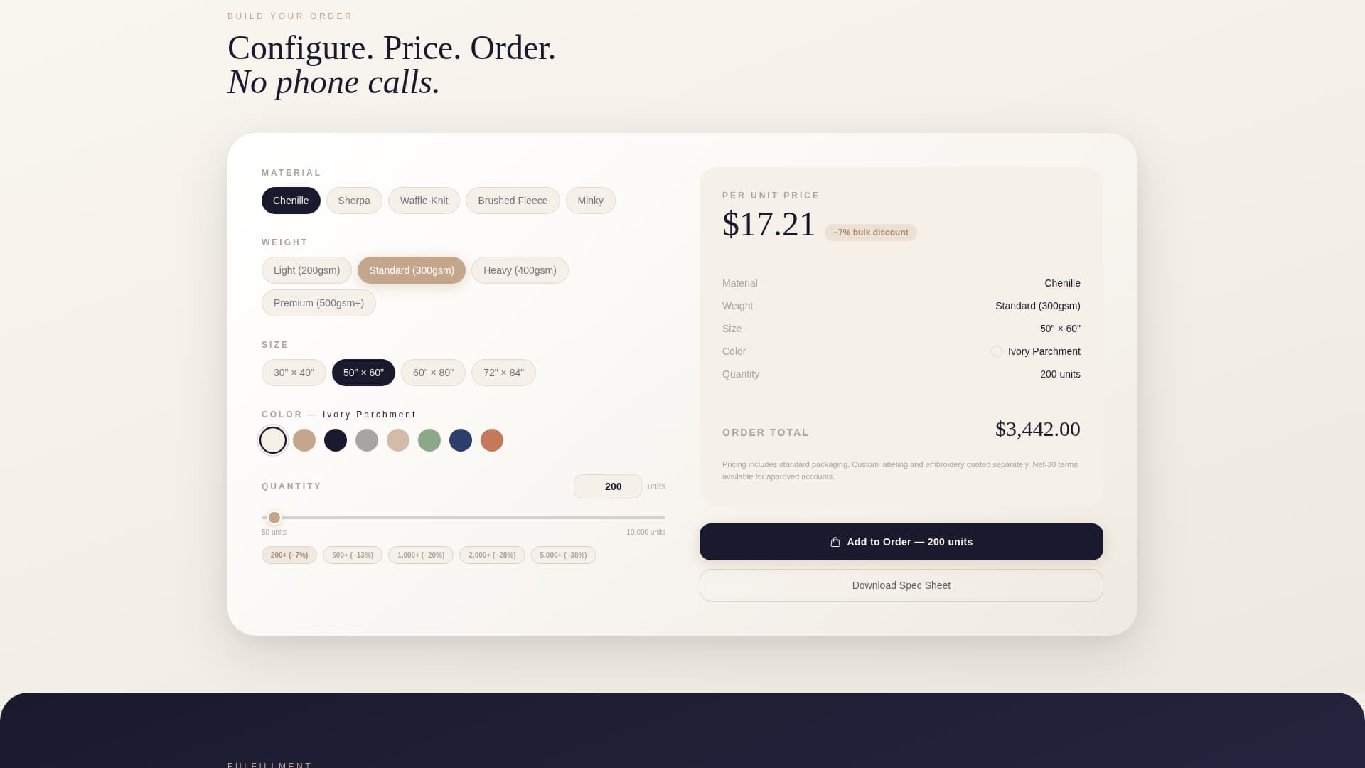 Drape - Luxurious Wholesale Landing Page Template