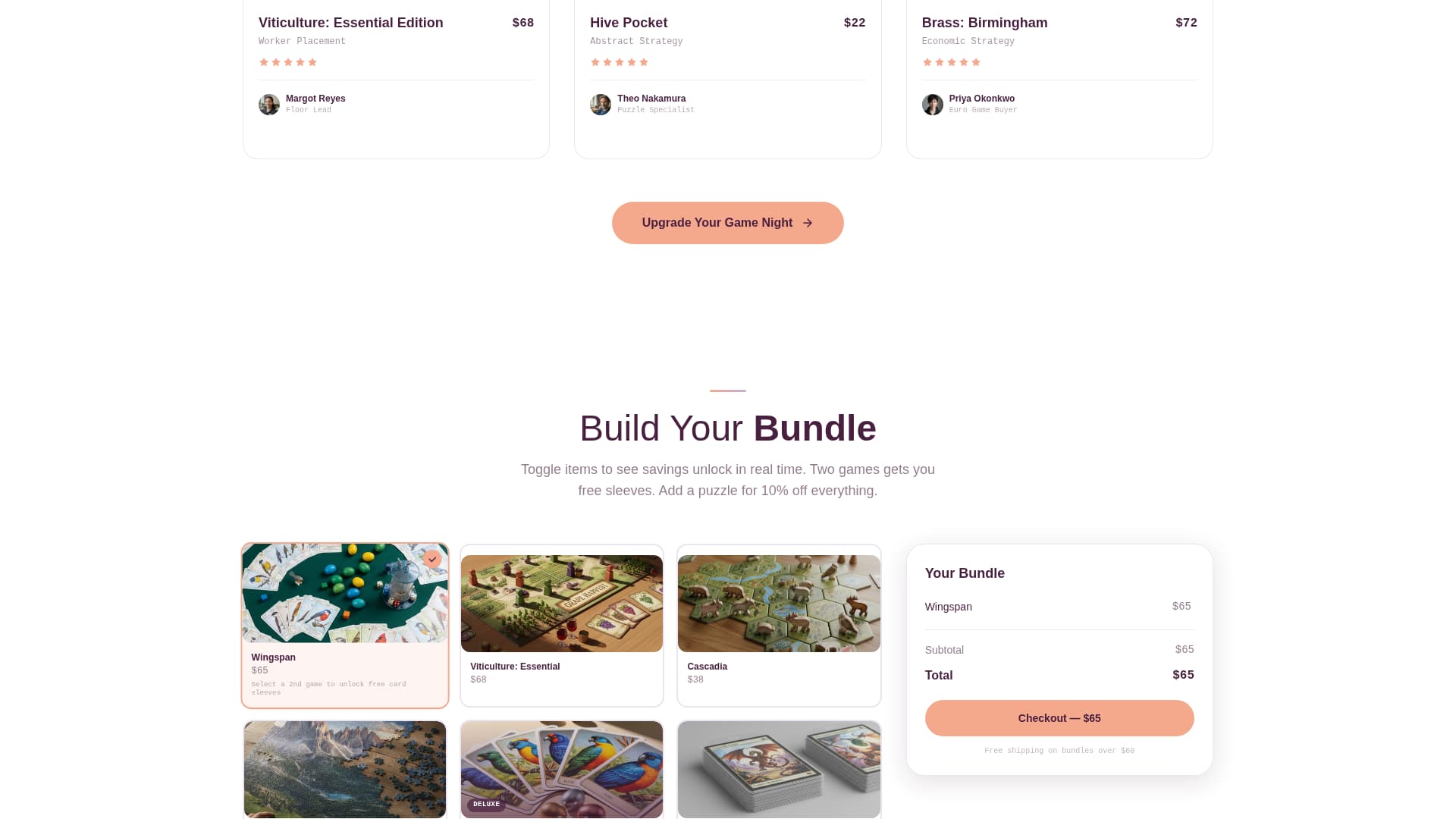 Gambit - Enchanting Boardgame Landing Page Template