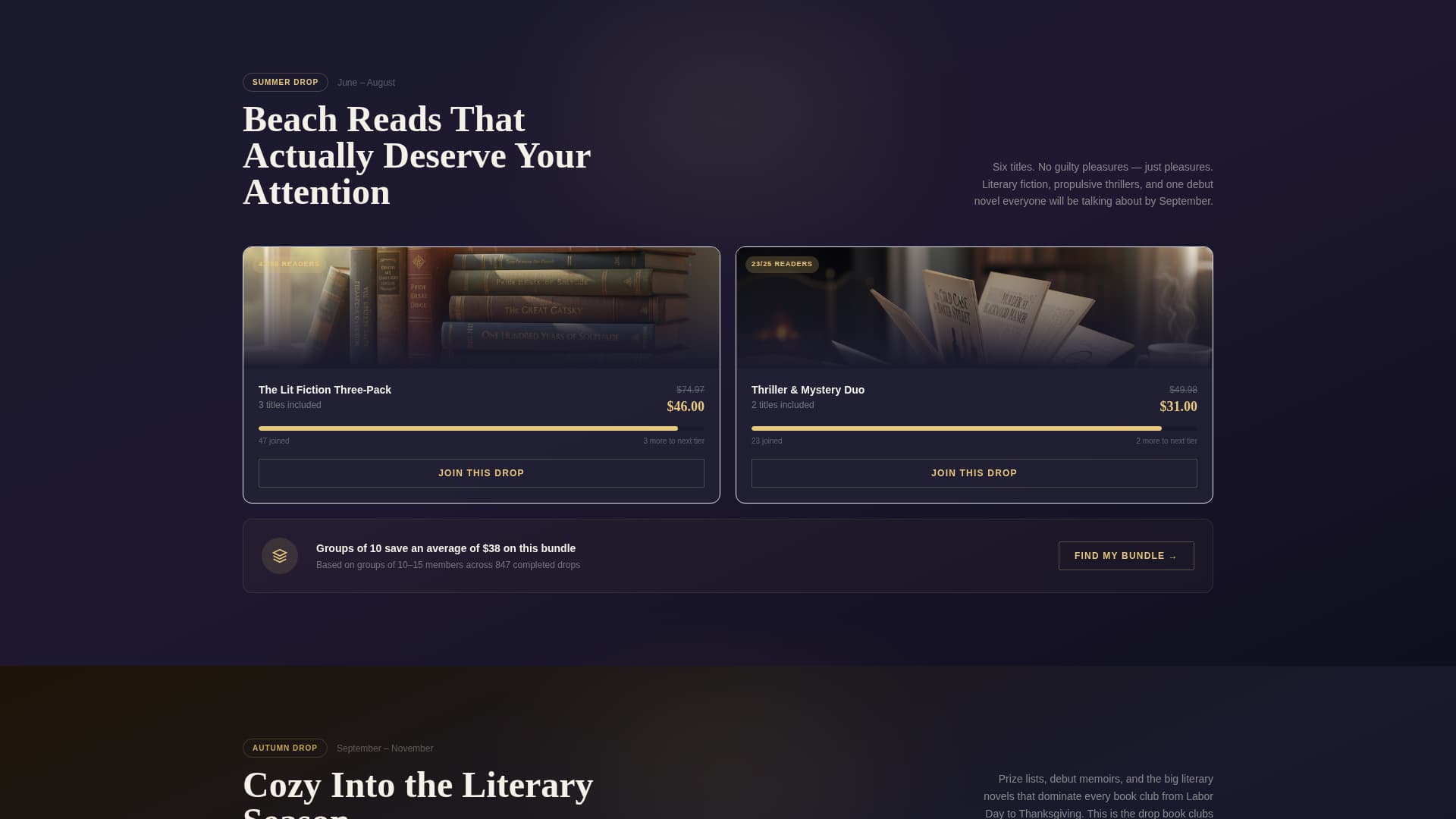 Pages — Curated Independent Bookstore Landing Page Template