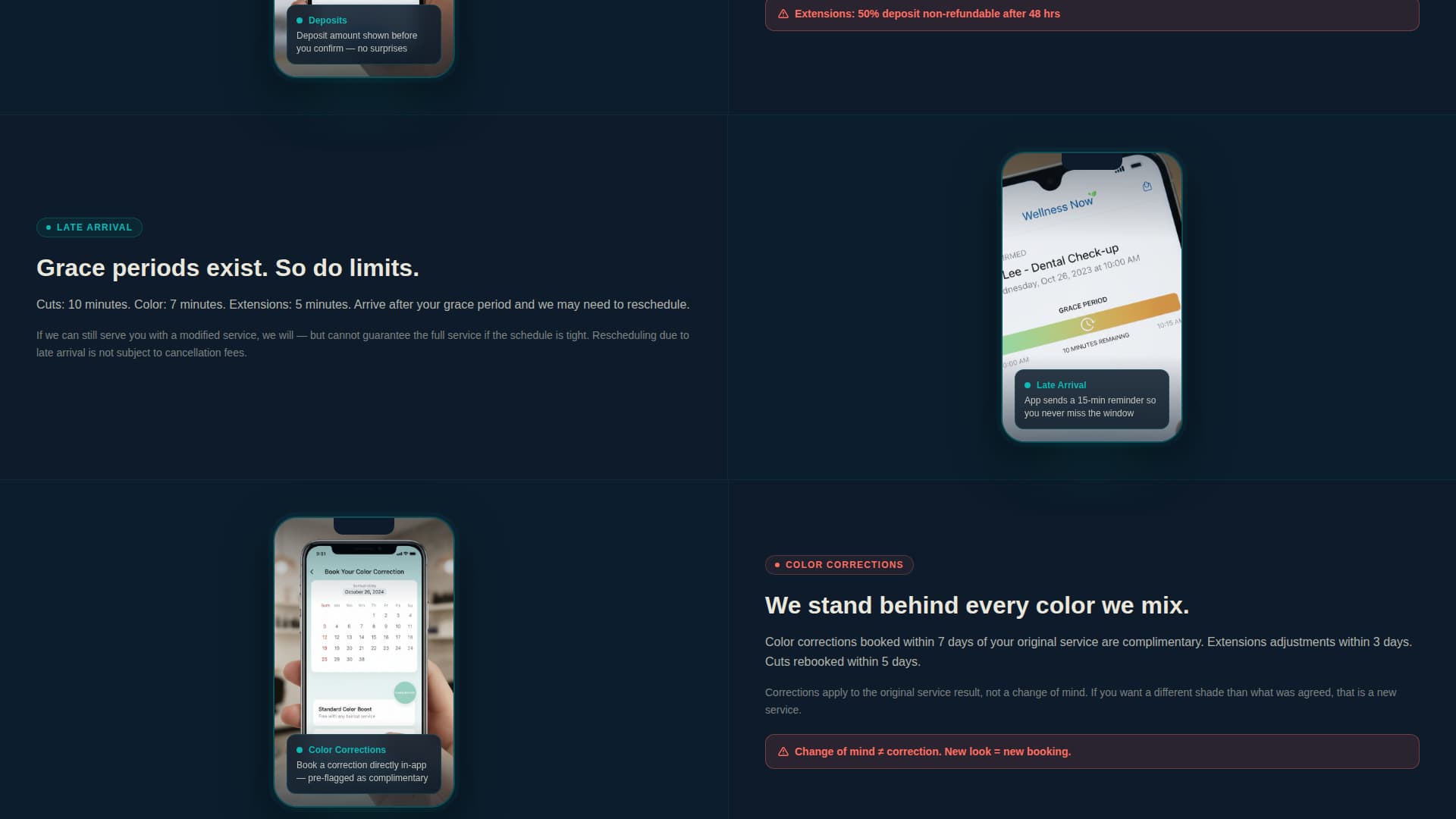 Hair Salon Specialist Cost Calculator Website Template