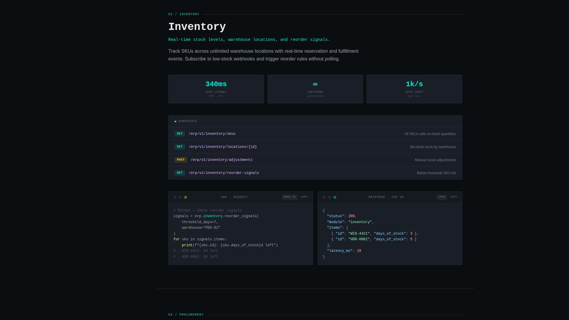Headless - Unified ERP Landing Page Template
