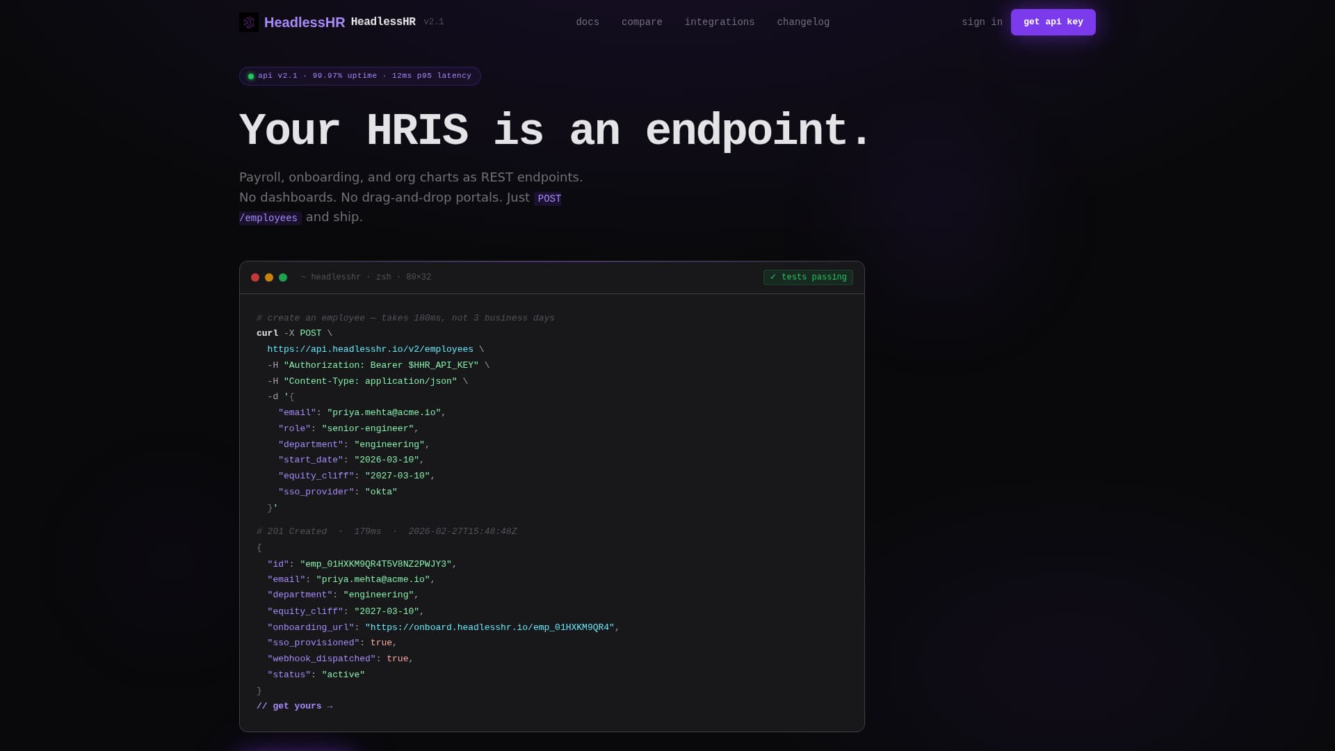 Headless - Powerful HRM Landing Page Template